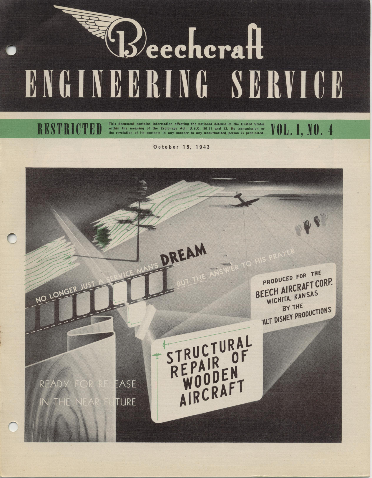 Sample page 1 from AirCorps Library document: Vol. I, No. 4 - Beechcraft Engineering Service