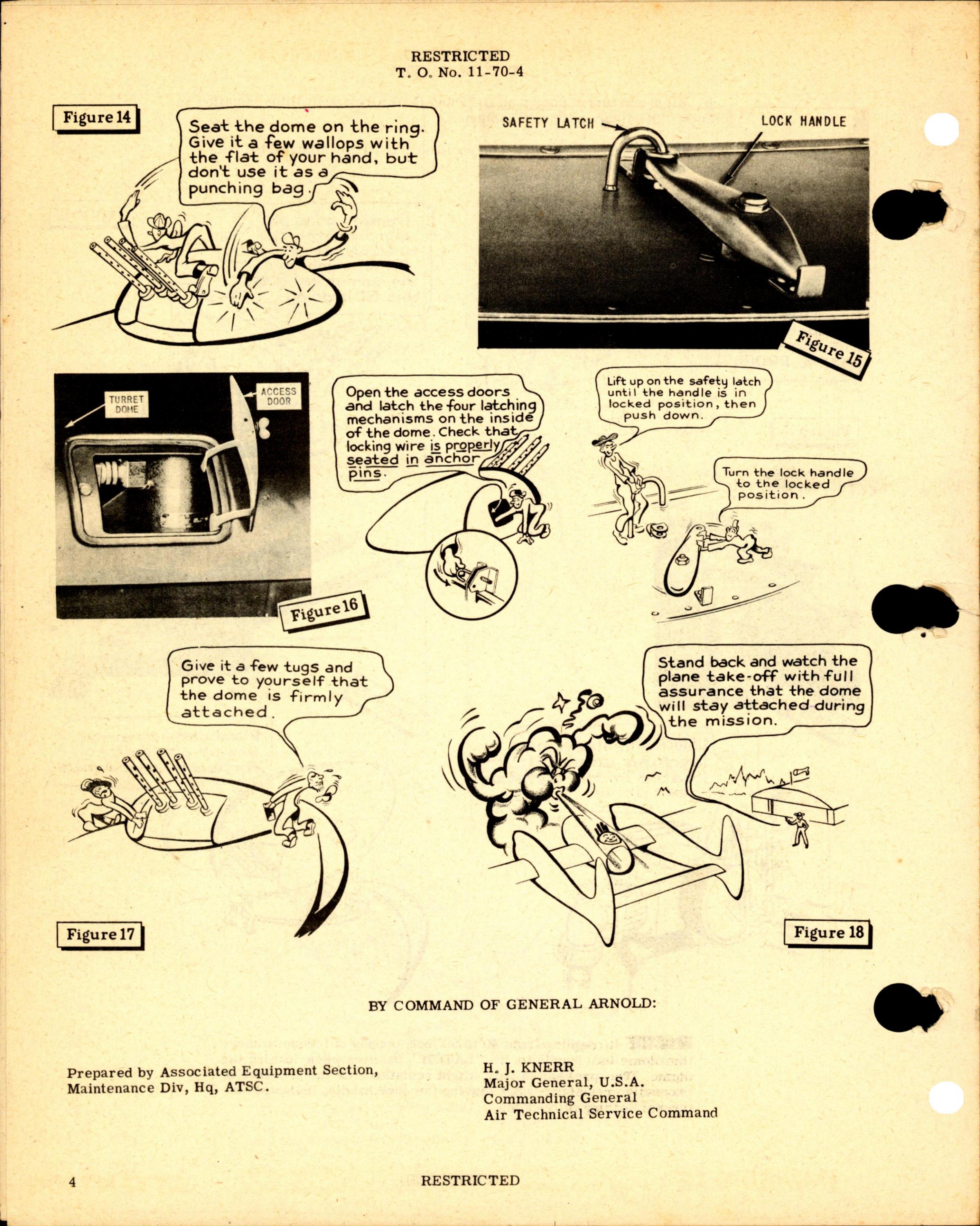 Sample page 4 from AirCorps Library document: Procedure for Installation of Machine Gun Turret Domes