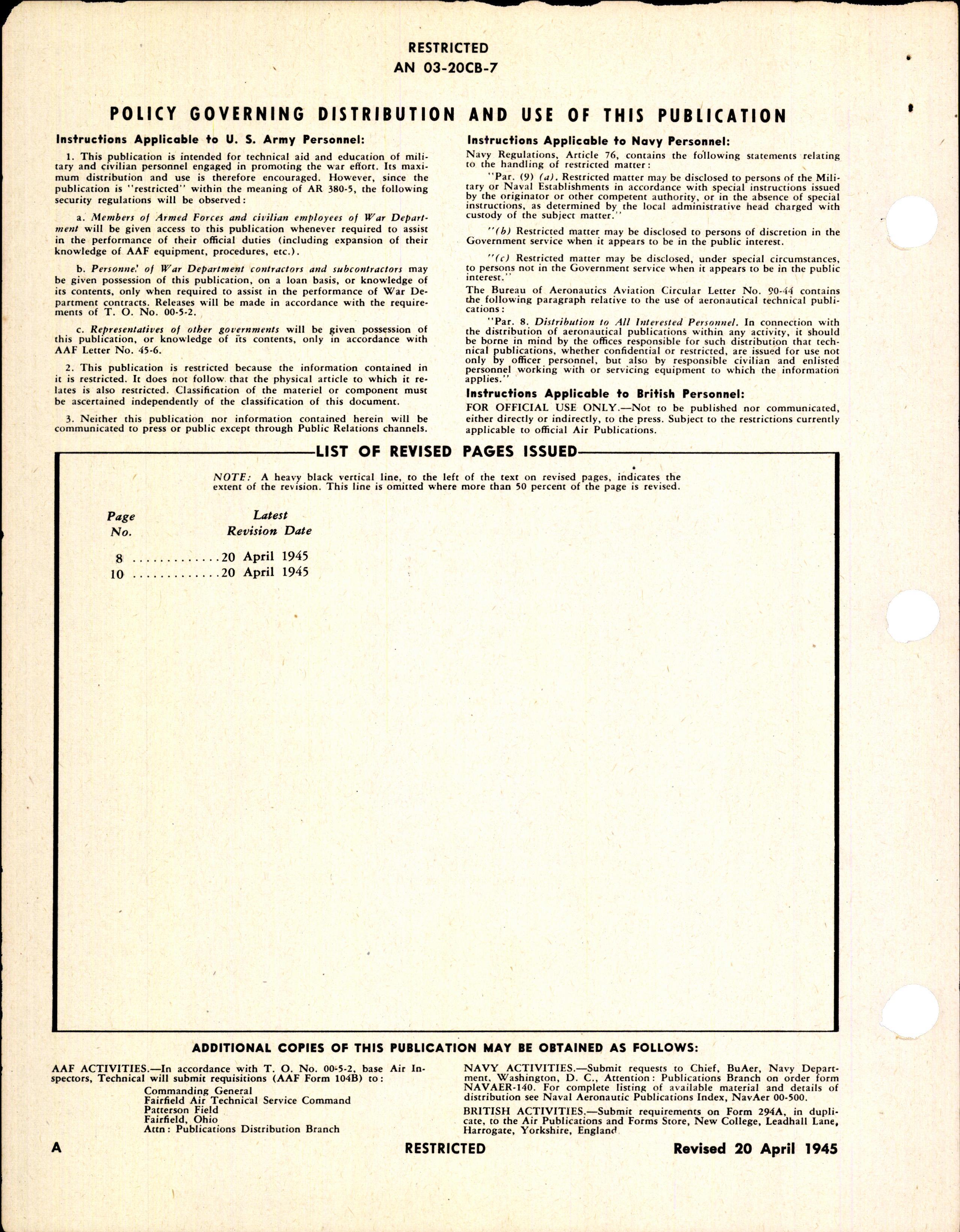 Sample page 4 from AirCorps Library document: Instructions w PC for Dustproof Propeller Spinners