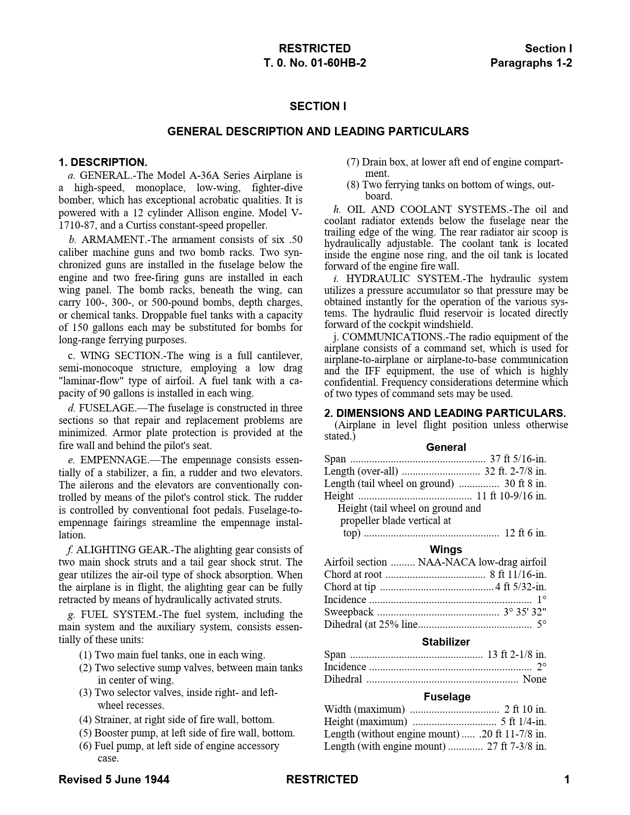 Sample page 7 from AirCorps Library document: Erection and Maintenance Instructions for A-36A