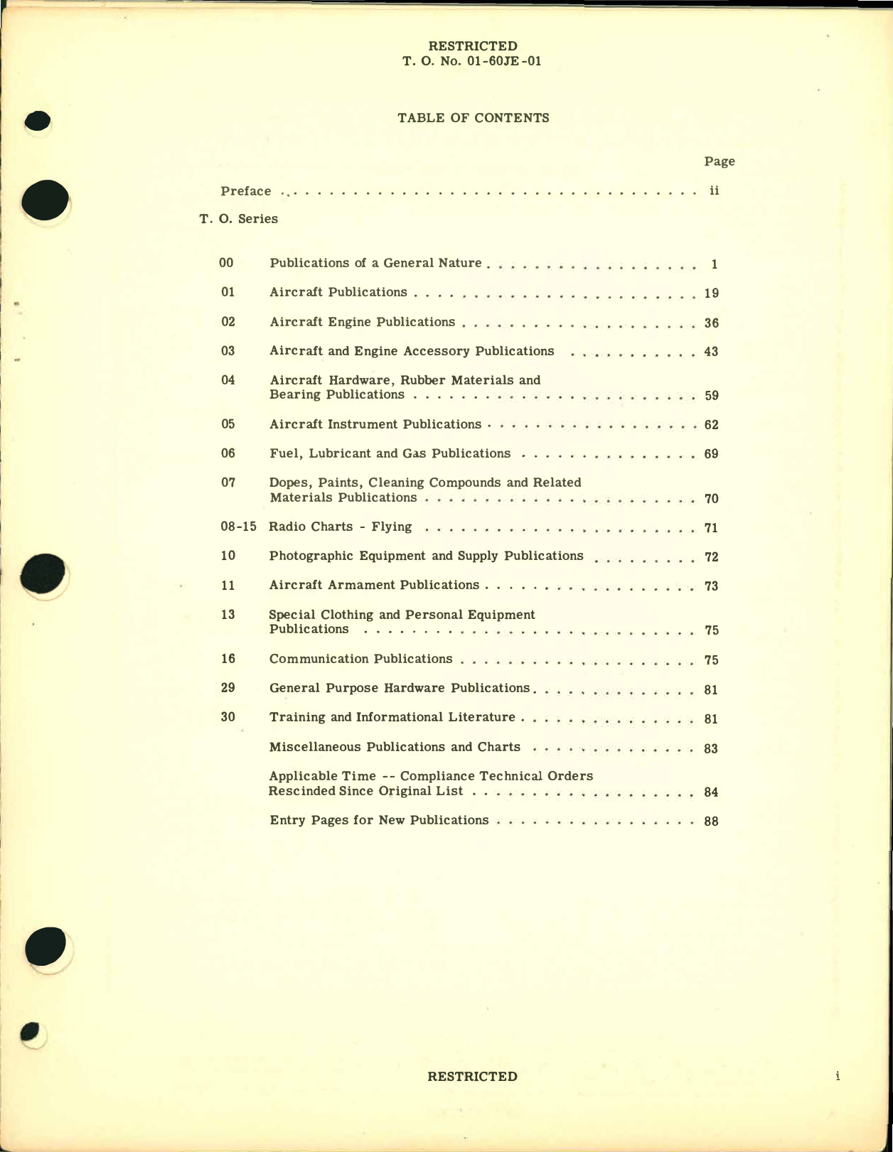 Sample page 3 from AirCorps Library document: F-51D Aircraft and Equipment - List of Applicable Publications