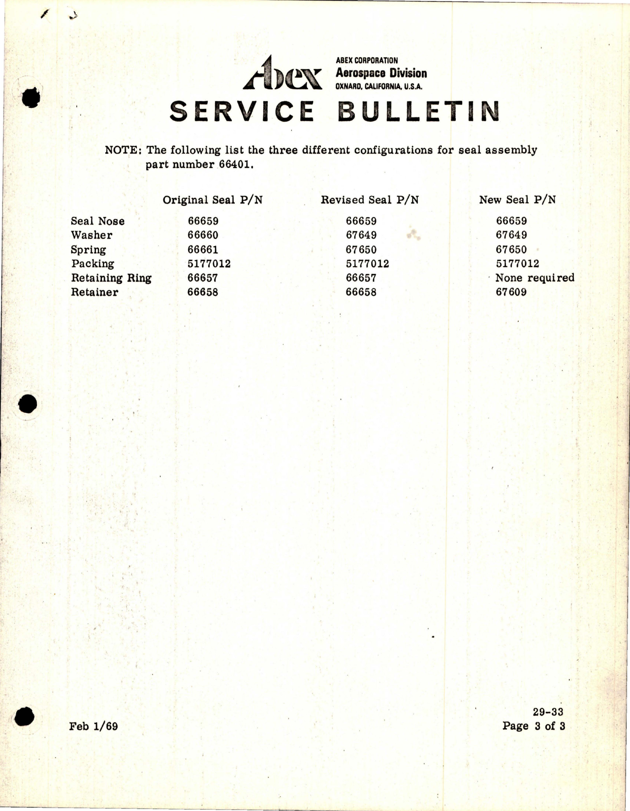 Sample page 5 from AirCorps Library document: Abex Hydraulic Power Auxiliary - Electric Motor Pump - Modification of Shaft Seal