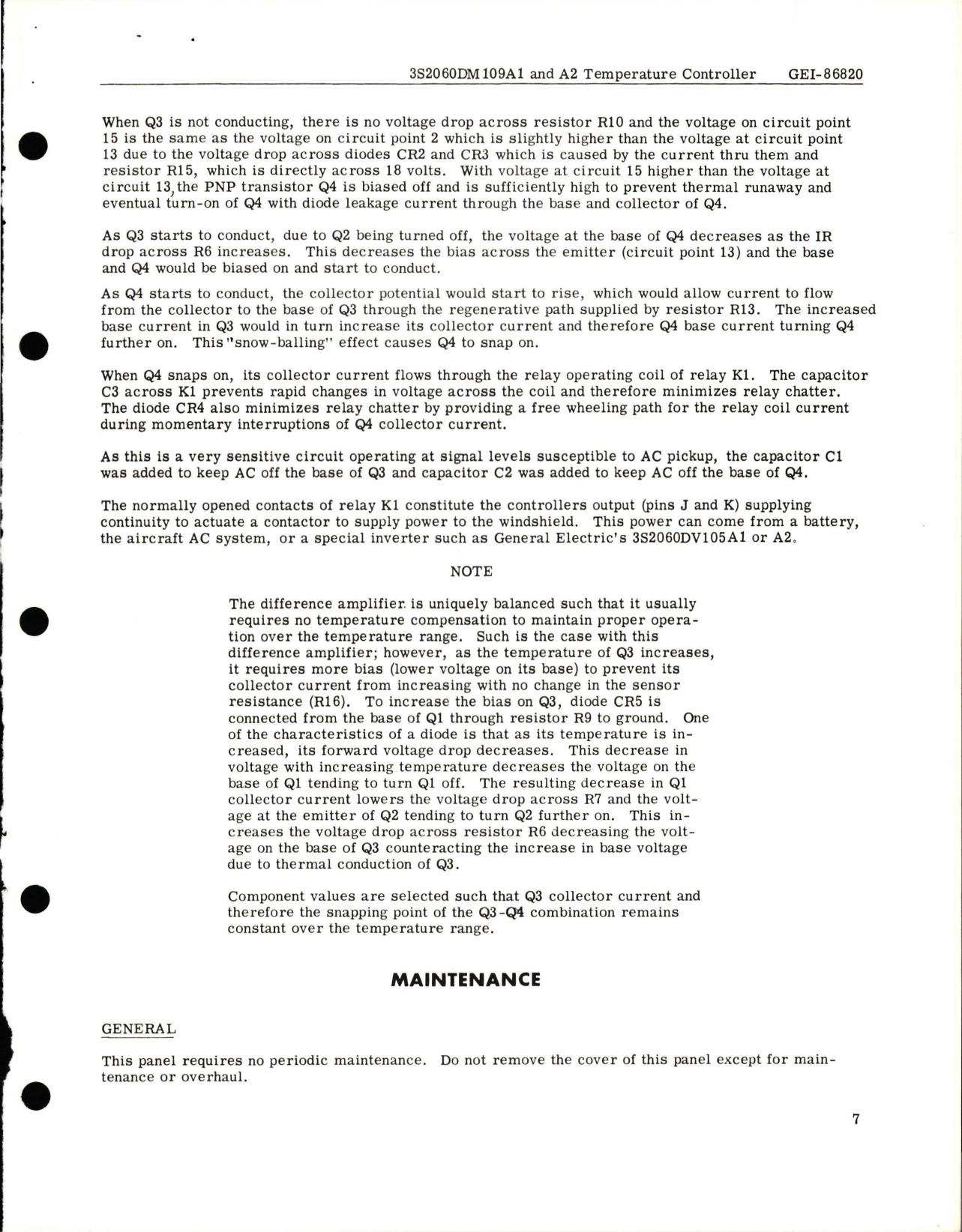 Sample page 7 from AirCorps Library document: Instructions for Temperature Controller - 3S2060DM109A1 and A2 