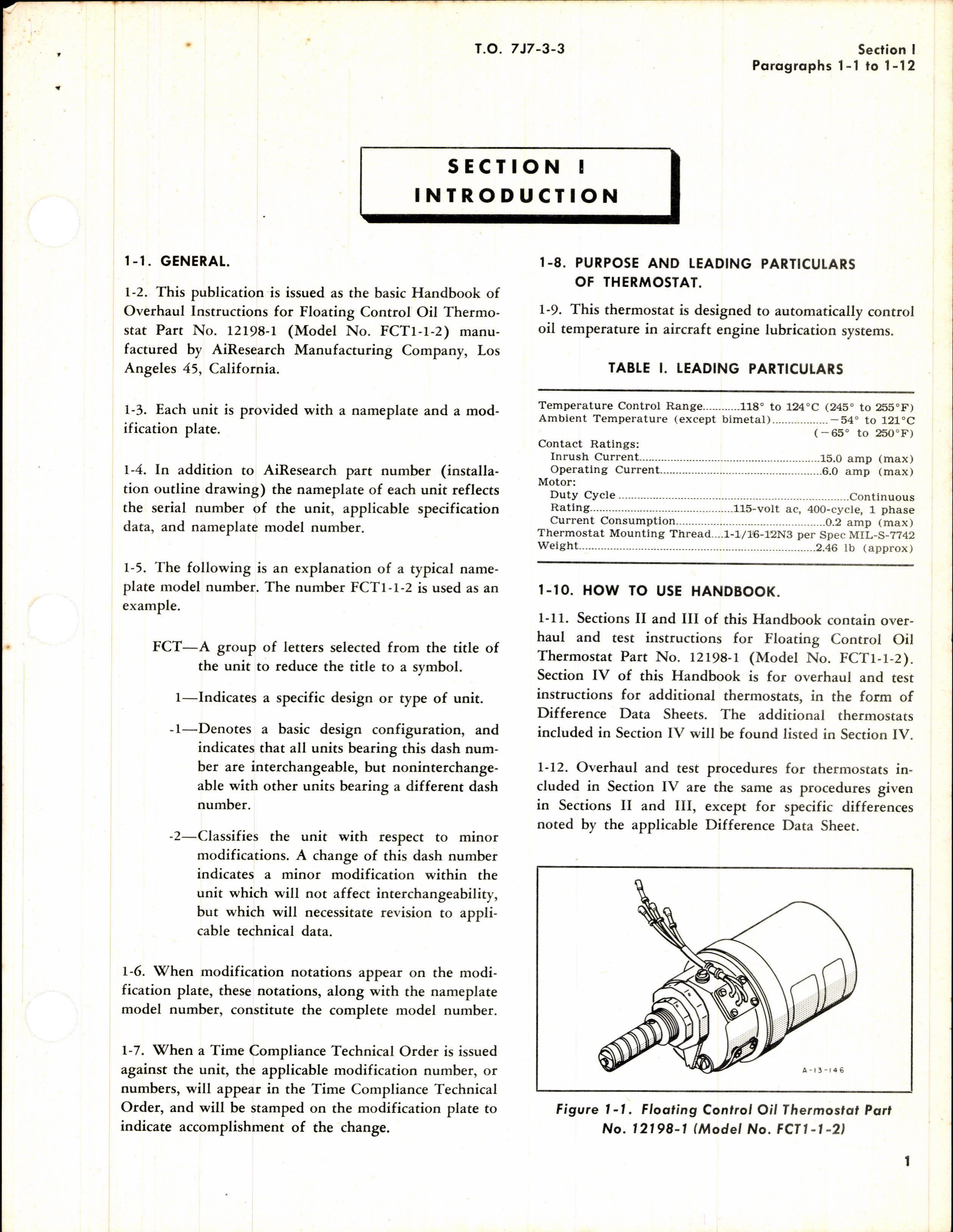 Sample page 3 from AirCorps Library document: Overhaul Instructions for Floating Control Oil Thermostat