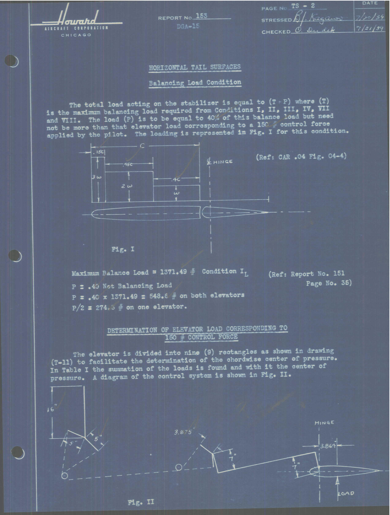 Sample page 18 from AirCorps Library document: Report 153, Horizontal Tail Surfaces, DGA-15