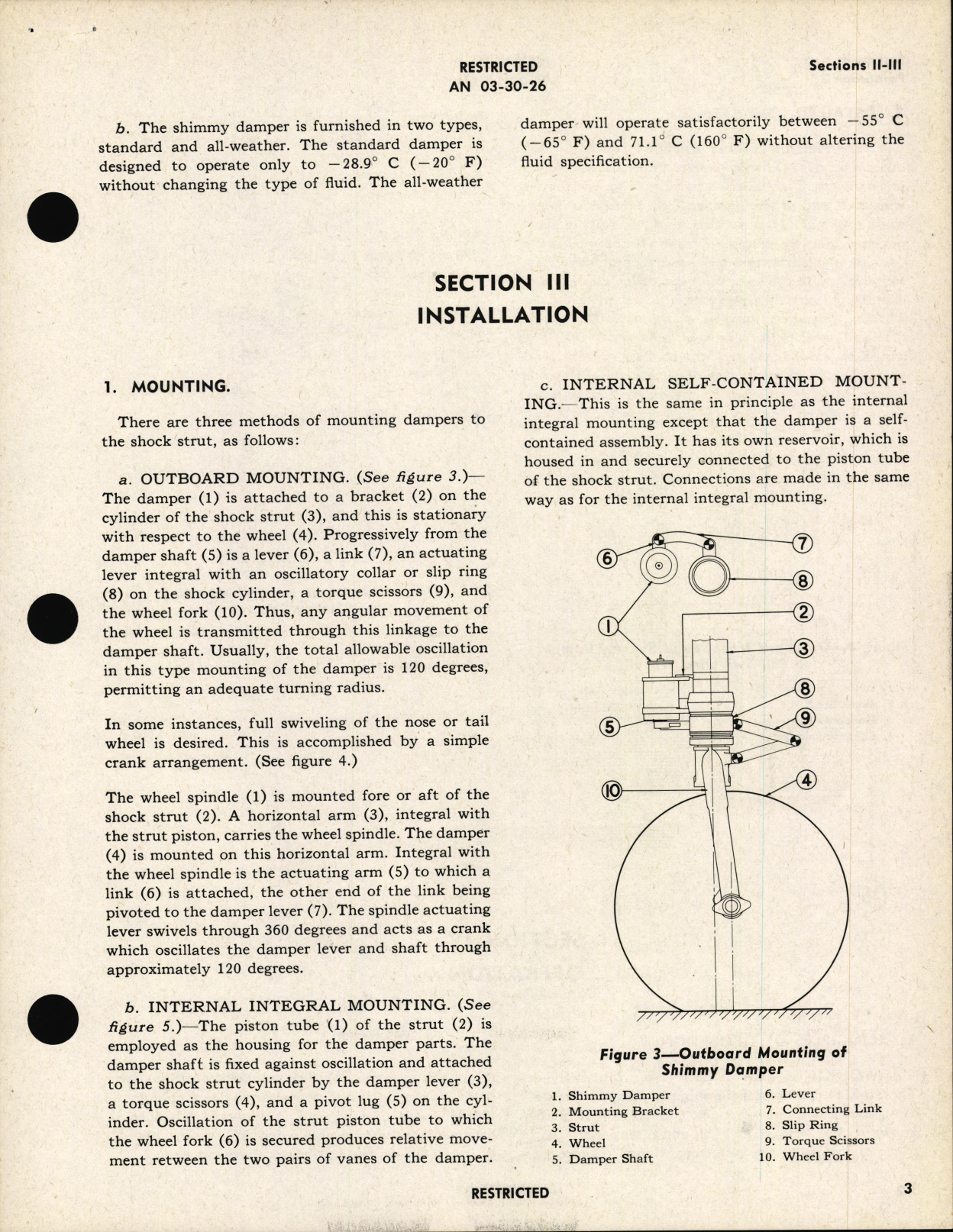 Sample page 7 from AirCorps Library document: Operation, Service and Overhaul Instructions with Parts Catalog for Shimmy Dampers