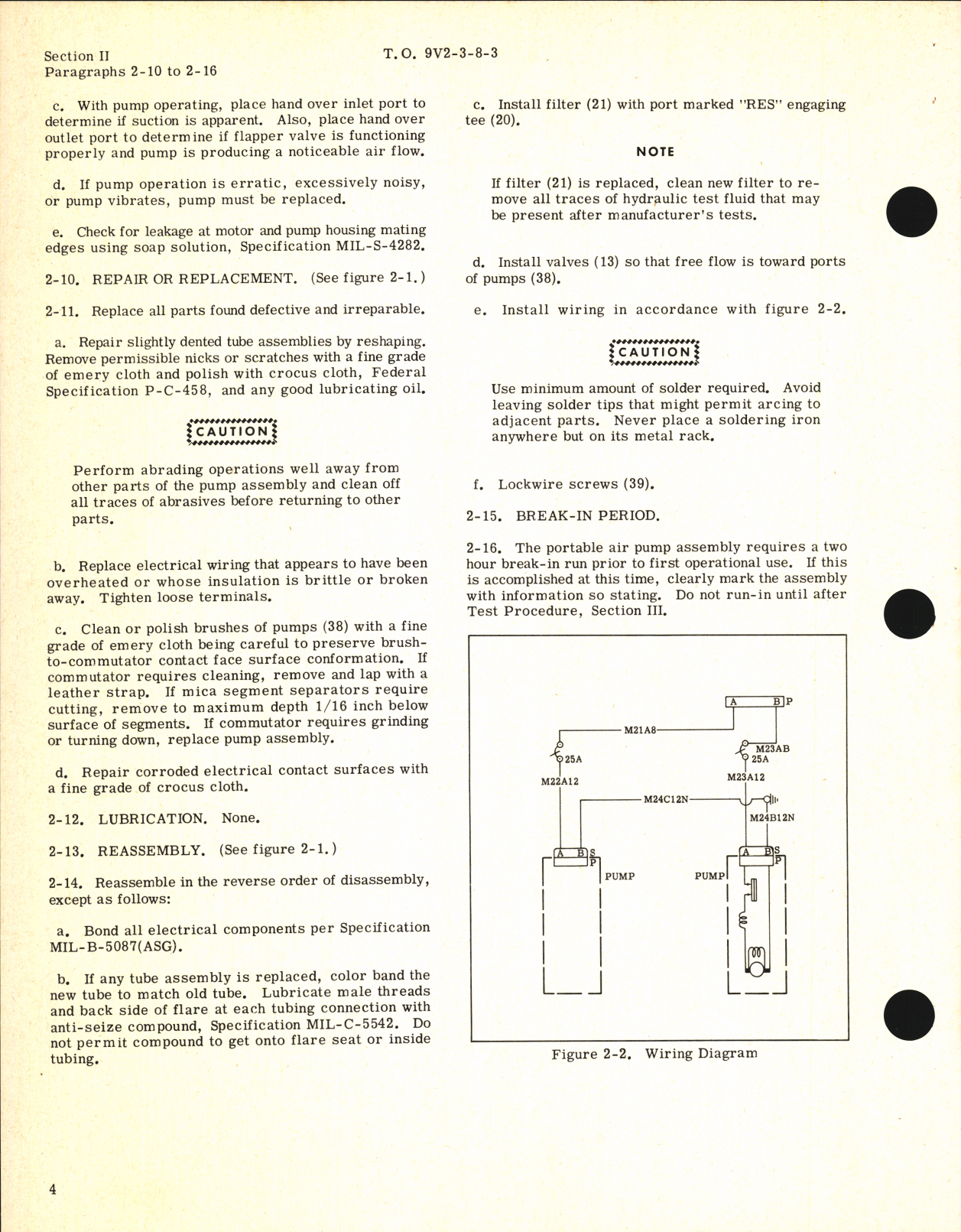Sample page 4 from AirCorps Library document: Handbook of Overhaul Instructions for H-1 Equipment Portable Air Pump Assembly Part No. 5-36434-9