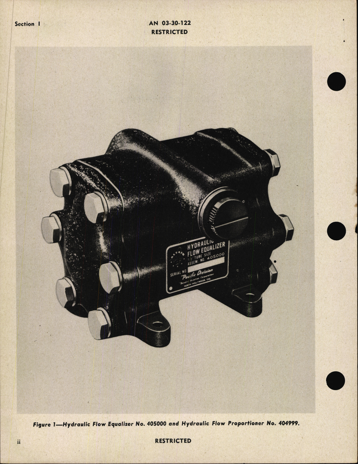 Sample page 4 from AirCorps Library document: Handbook of Overhaul Instructions with Parts Catalog for Hydraulic Flow Equalizer and Proportioner