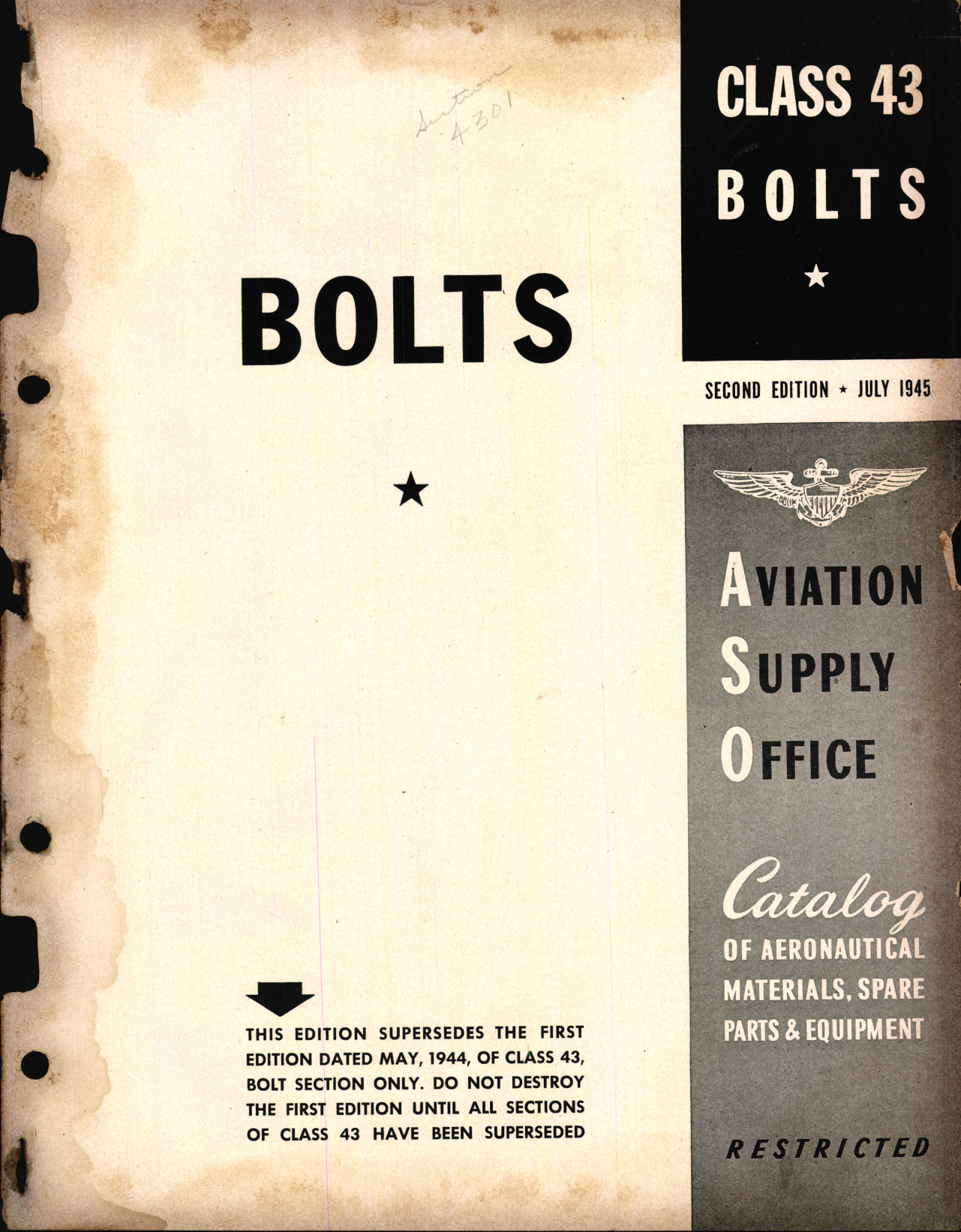 Sample page 1 from AirCorps Library document: Bolts