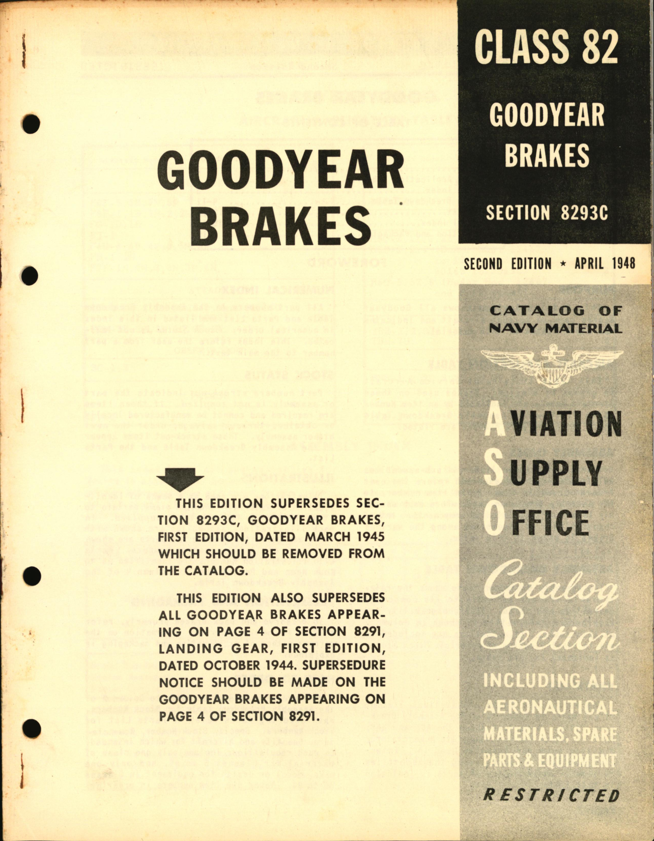 Sample page 1 from AirCorps Library document: Goodyear Brakes