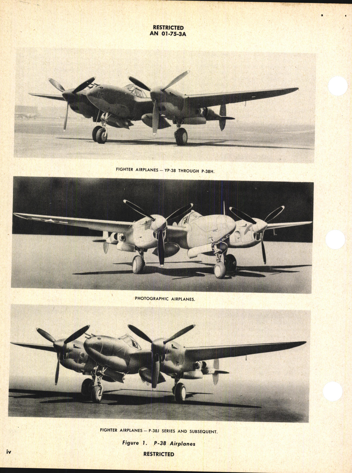 Sample page 6 from AirCorps Library document: Structural Repair Instructions for P-38 Series through P-38J-25, F-4 and F-5 Series