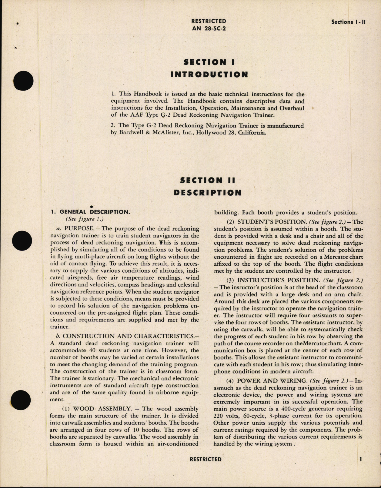 Sample page 5 from AirCorps Library document: Handbook of Instructions for Dead Reckoning Navigation Trainer Type G-2