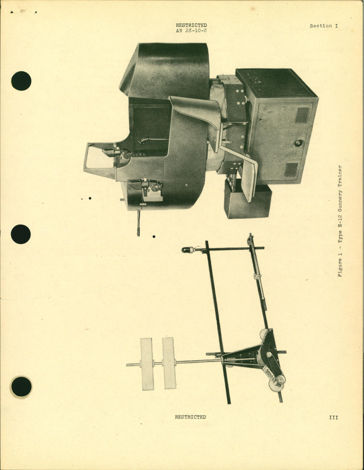 Sample page 5 from AirCorps Library document: Handbook of Instructions with Parts Catalog for Fixed Gunnery Trainer Type E-12 (Ground)