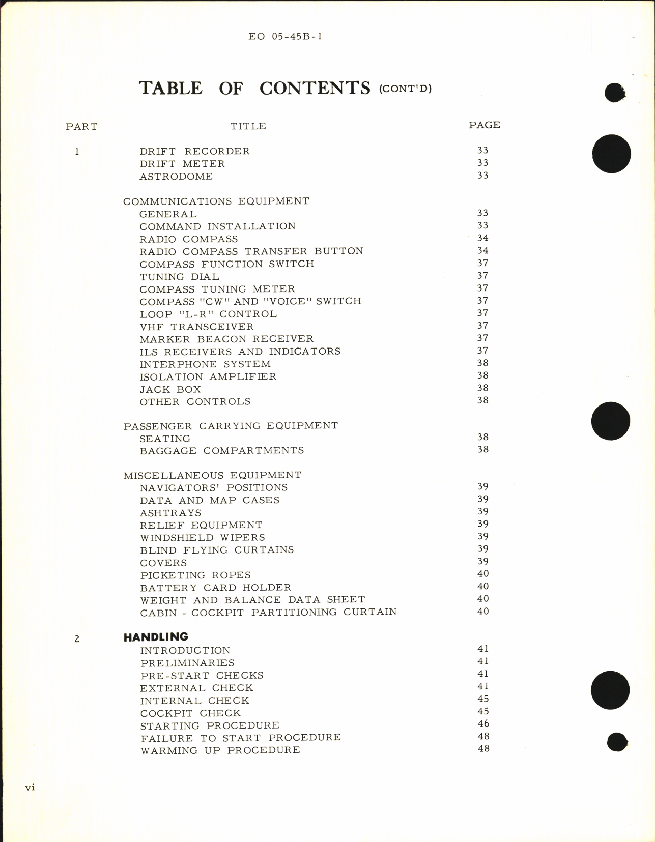 Sample page 6 from AirCorps Library document: Aircraft Operating Instructions for Expeditor 3 (Royal Canadian Air Force)