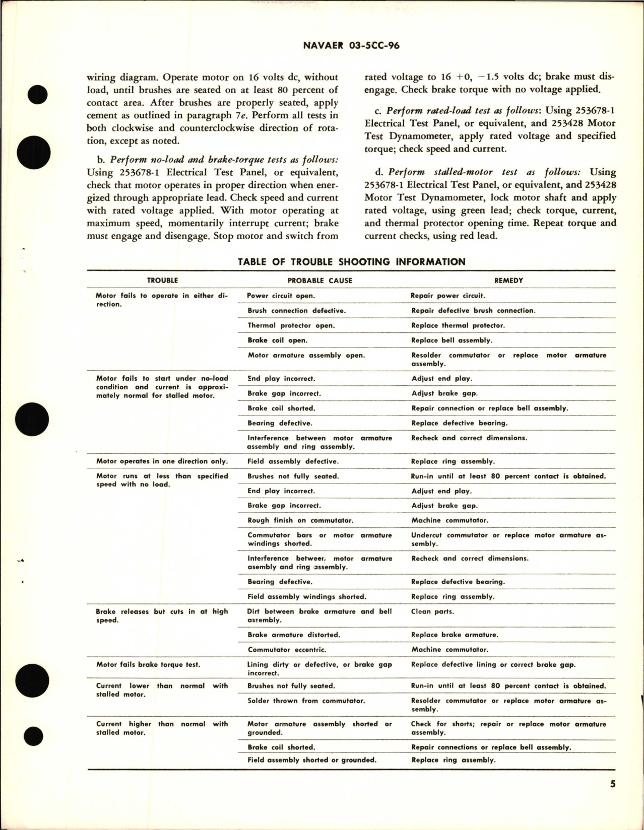 Sample page 5 from AirCorps Library document: Overhaul Instructions with Parts Breakdown for HP 26 Volt Direct Current Motor 0.15 - Part 27700-2 