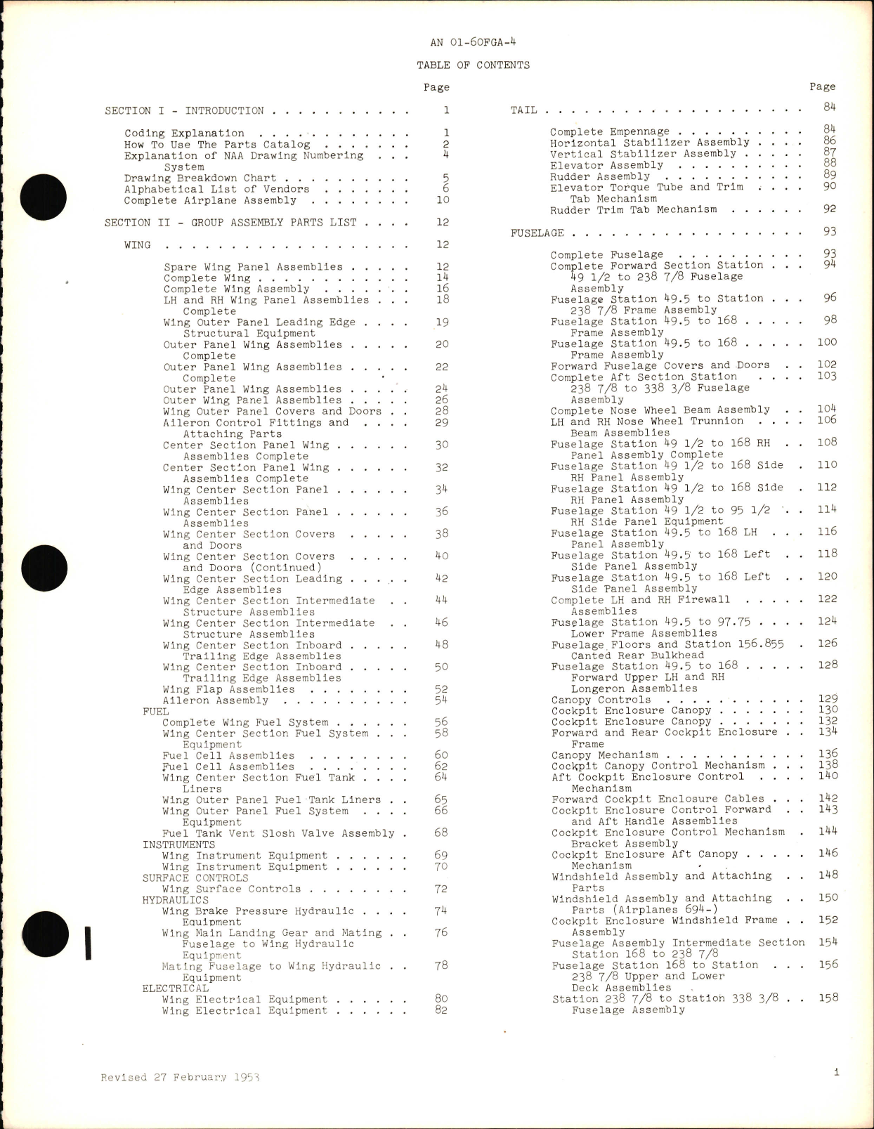 Sample page 5 from AirCorps Library document: Illustrated Parts Breakdown for T-28A and T-28D