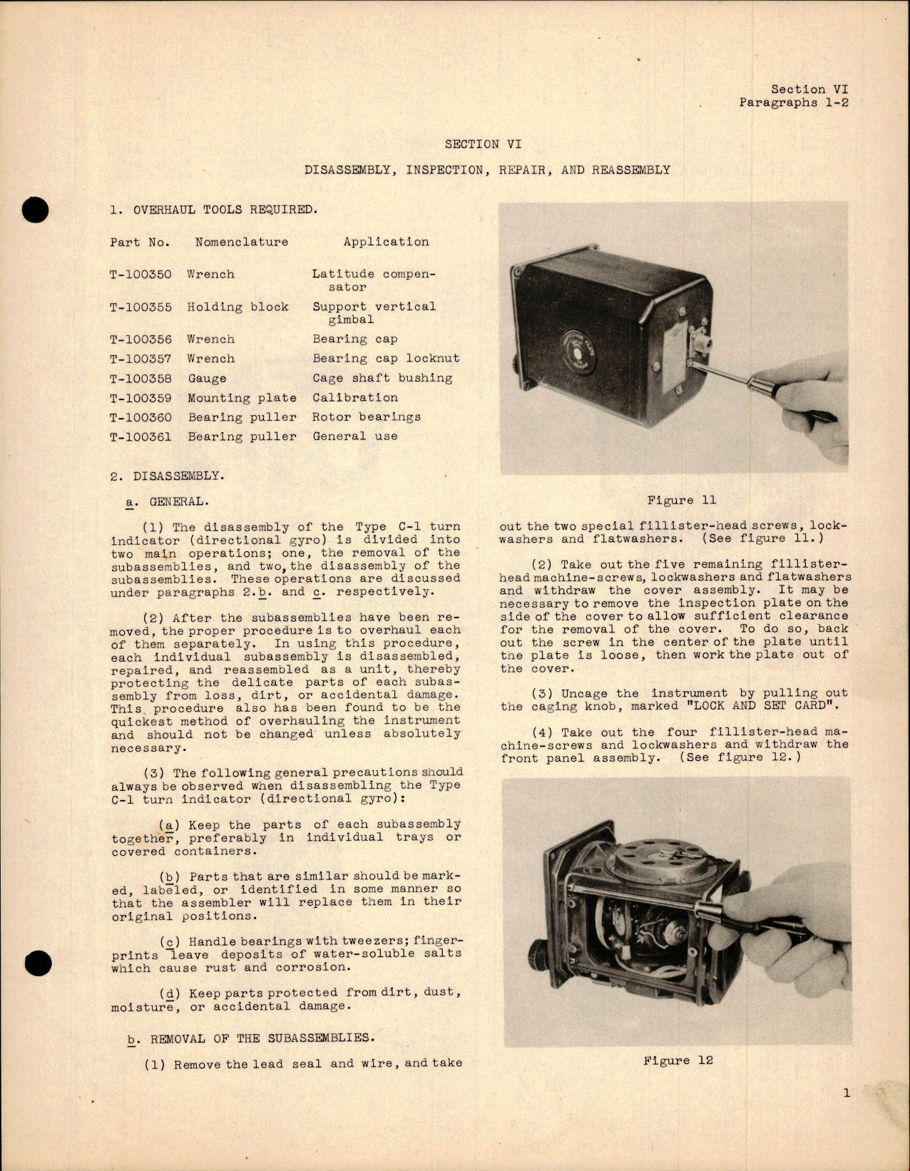 Sample page 5 from AirCorps Library document: Overhaul Instructions for Sperry Turn Indicator, Type C-1
