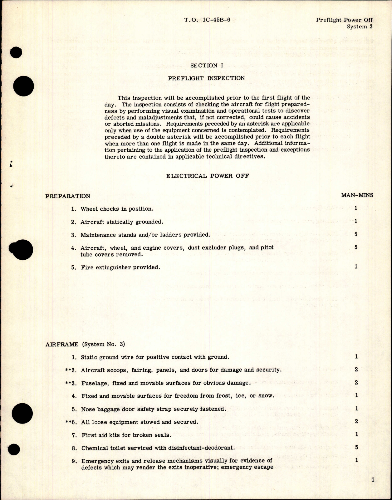 Sample page 5 from AirCorps Library document: Inspection Requirements for C-45 