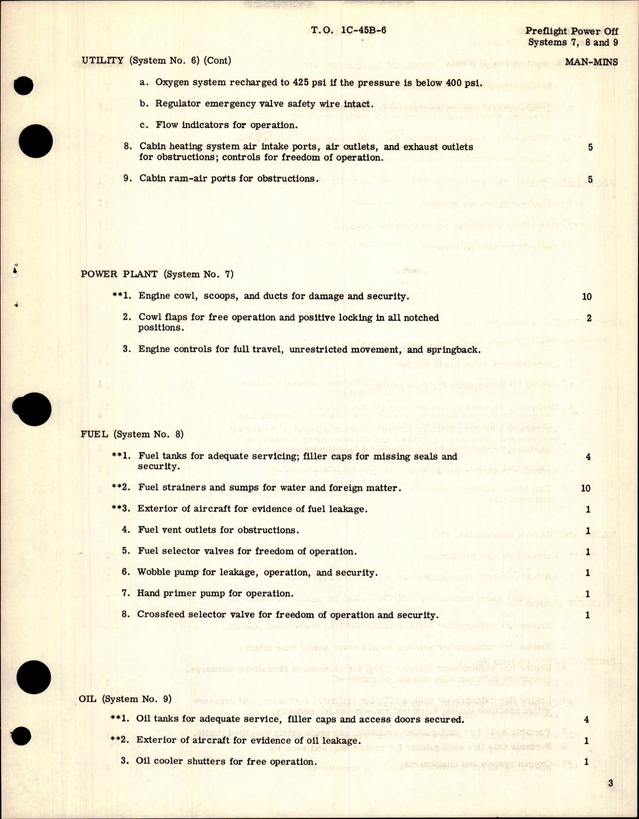 Sample page 7 from AirCorps Library document: Inspection Requirements for C-45 