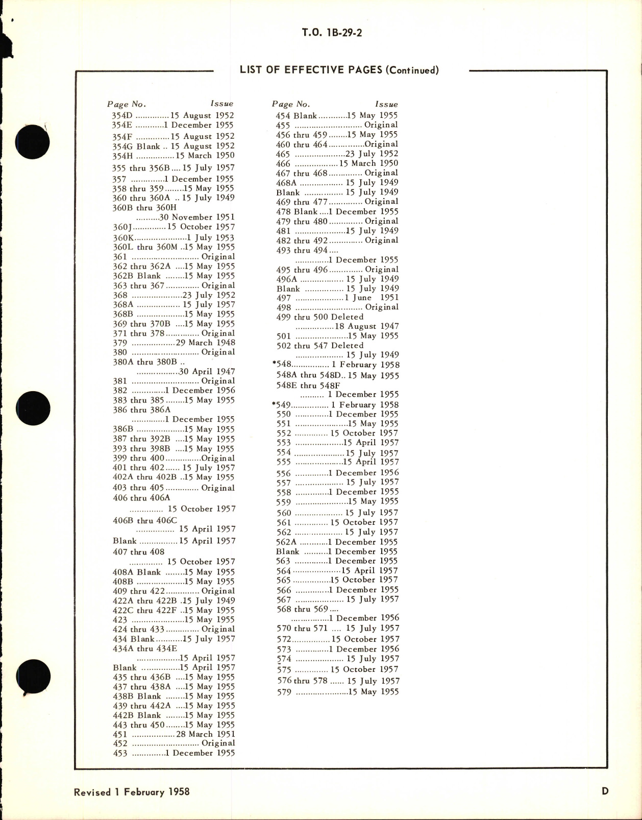 Sample page 5 from AirCorps Library document: Maintenance Instructions for B-29, B-29A, and TB-29 