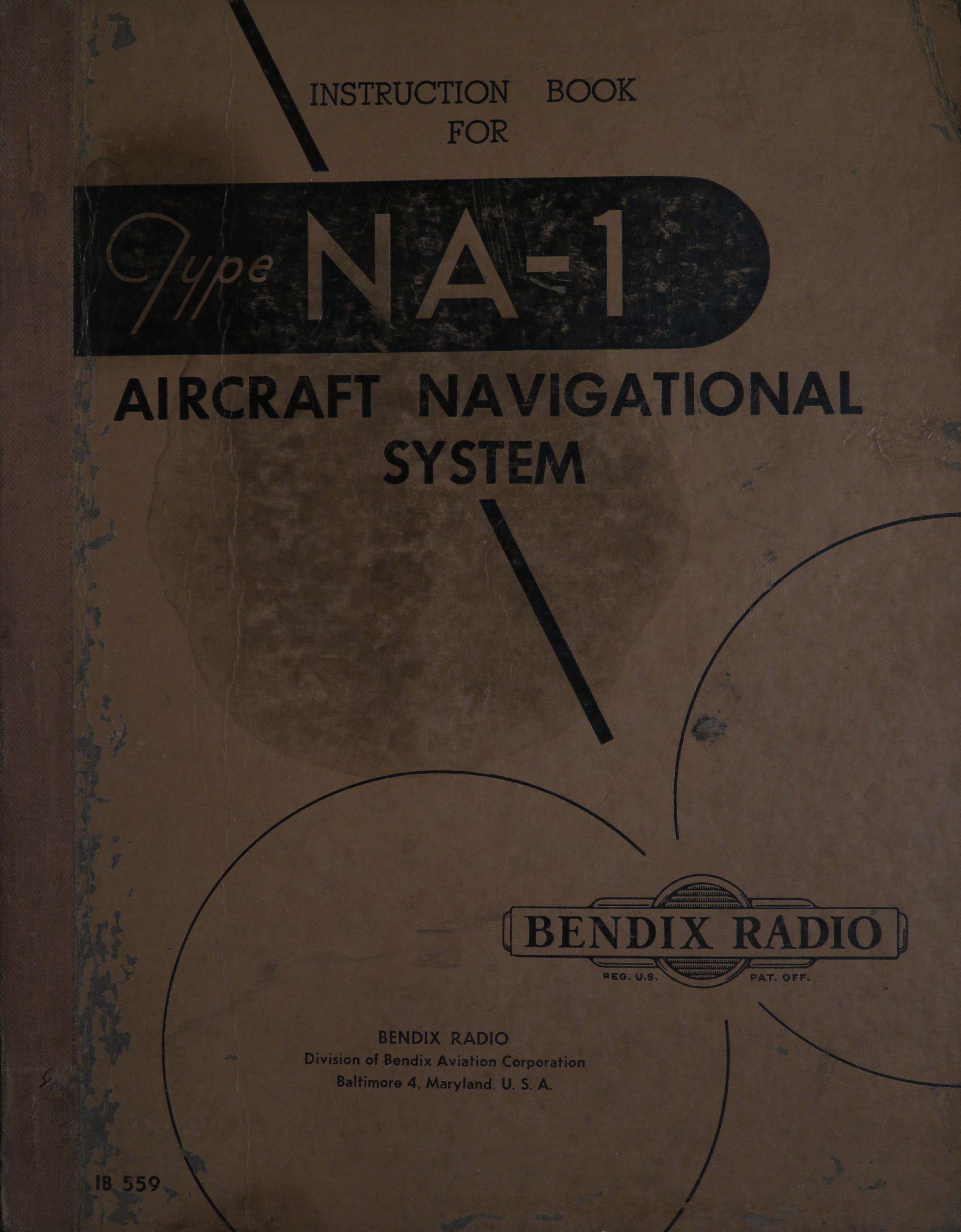 Sample page 1 from AirCorps Library document: Instruction Book for Type NA-1 Aircraft Navigational System