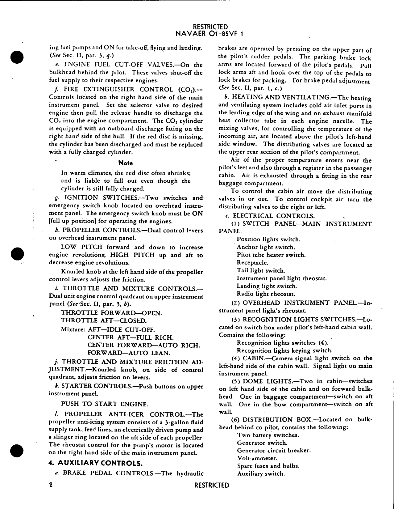 Sample page  6 from AirCorps Library document: Flight Operating Instructions - Grumman Goose JRF-5 