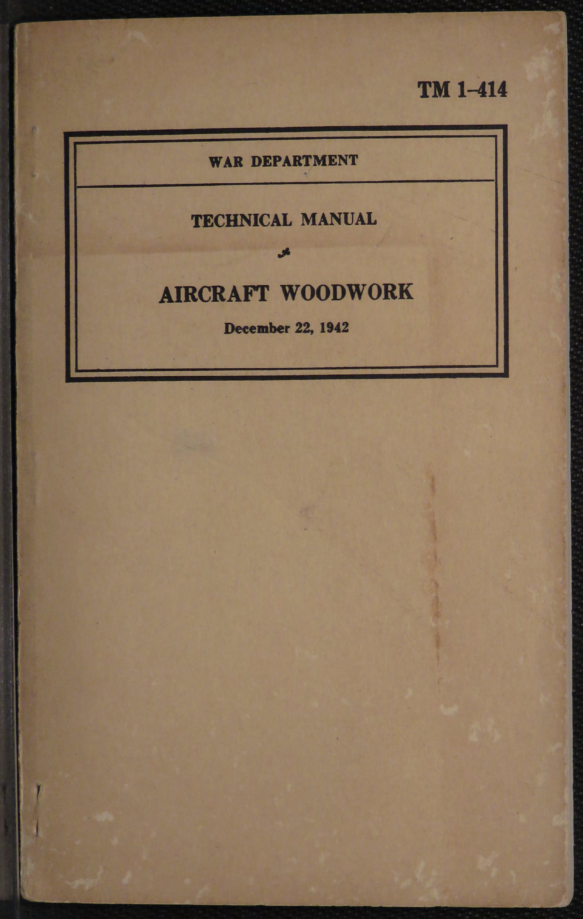 Sample page 1 from AirCorps Library document: Technical Manual - Aircraft Woodwork