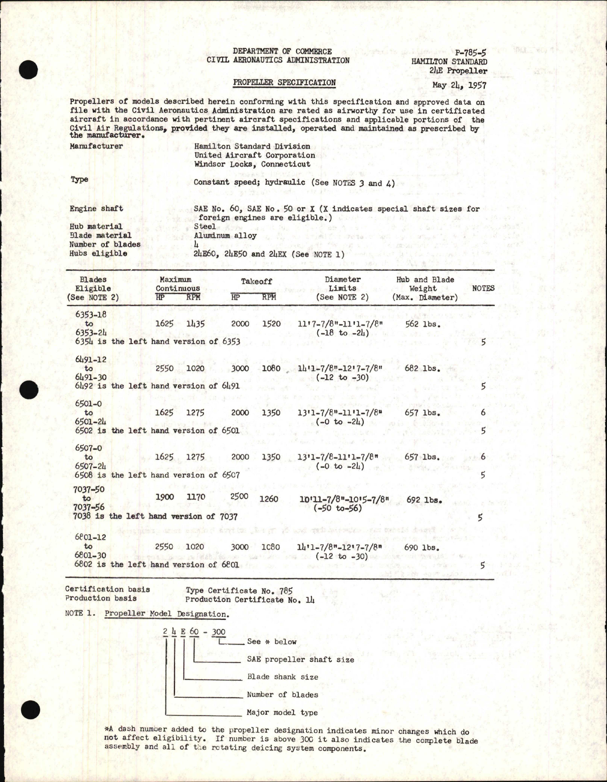 Sample page 1 from AirCorps Library document: 24E