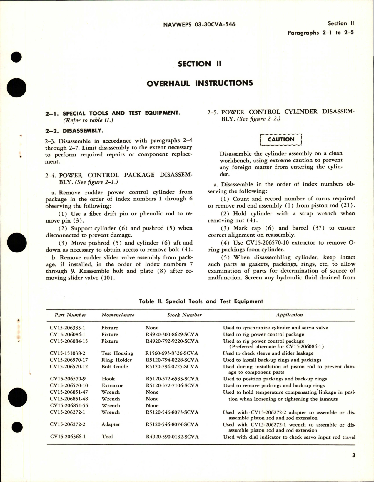Sample page 7 from AirCorps Library document: Overhaul Instructions for Rudder Control, Cylinder Assy, Valve Assy, Rigging Fixtures, Synchronization Fixture