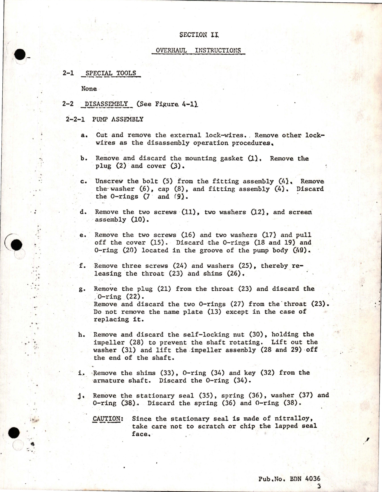 Sample page 7 from AirCorps Library document: Overhaul Instructions with Parts List for Submerged Fuel Booster Pump - Part AP-25