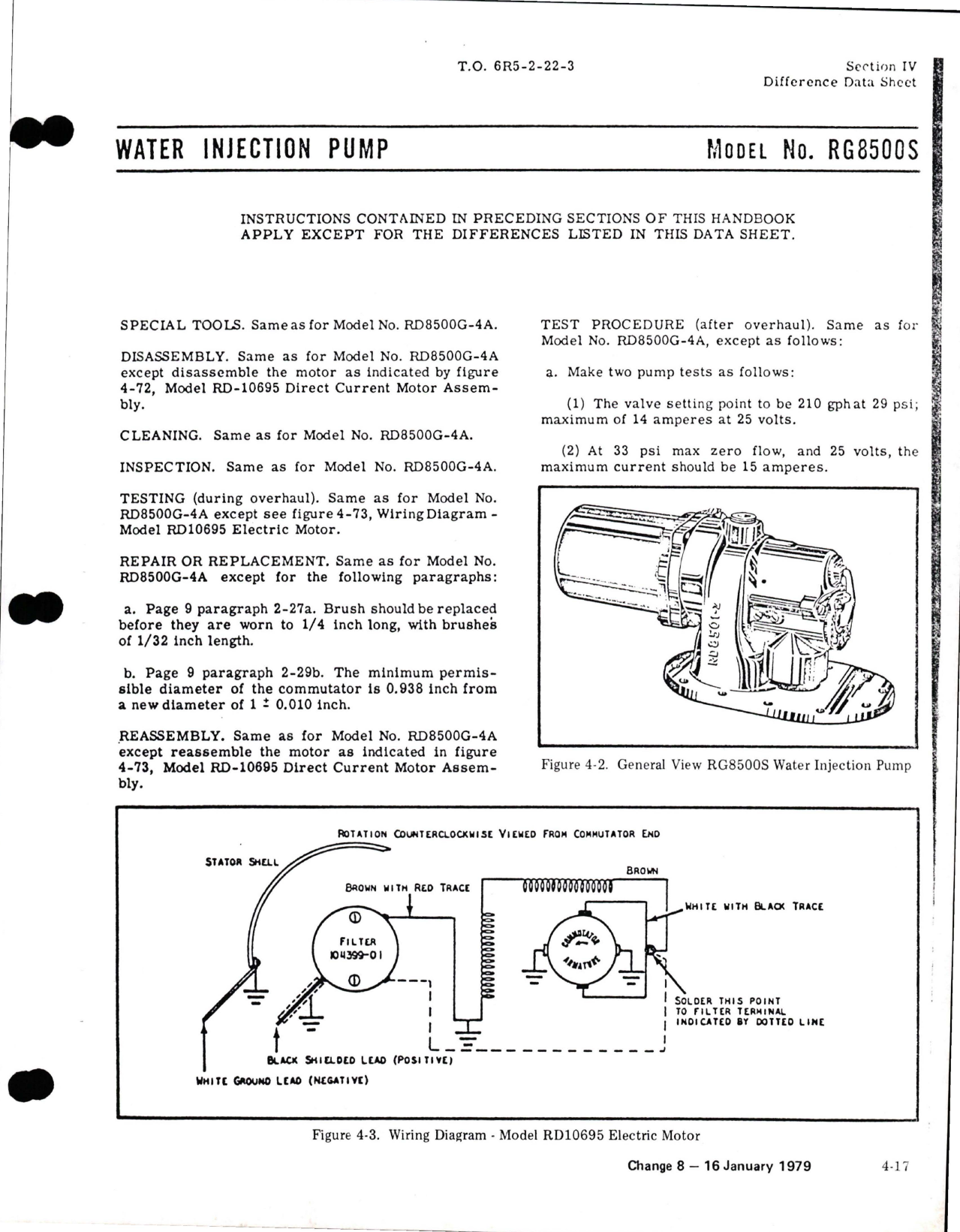 Sample page 9 from AirCorps Library document: Overhaul for Water Injection Pump - Model RD8500 Series