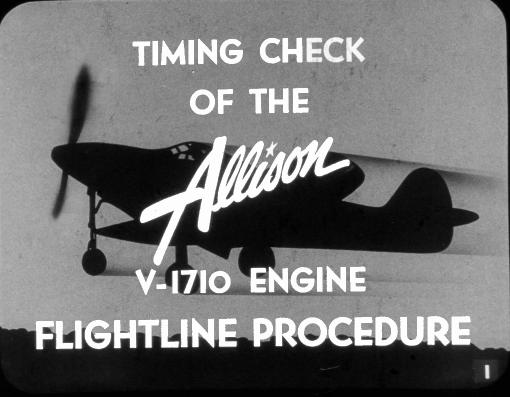 Sample page 1 from AirCorps Library document: Timing Check Flight Line Procedure for the Allison V-1710