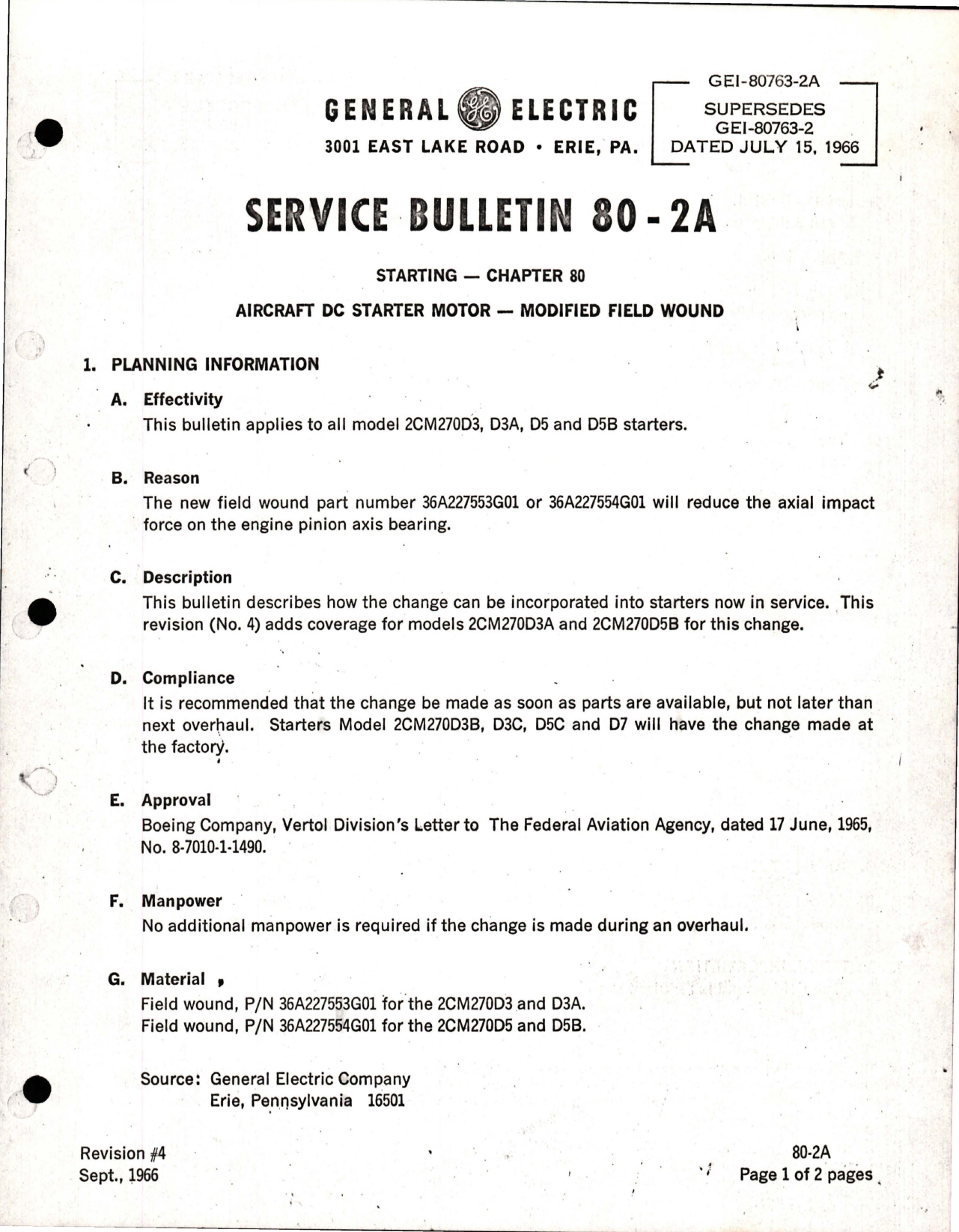 Sample page 1 from AirCorps Library document: Aircraft DC Starter Motor - Modified Field Wound