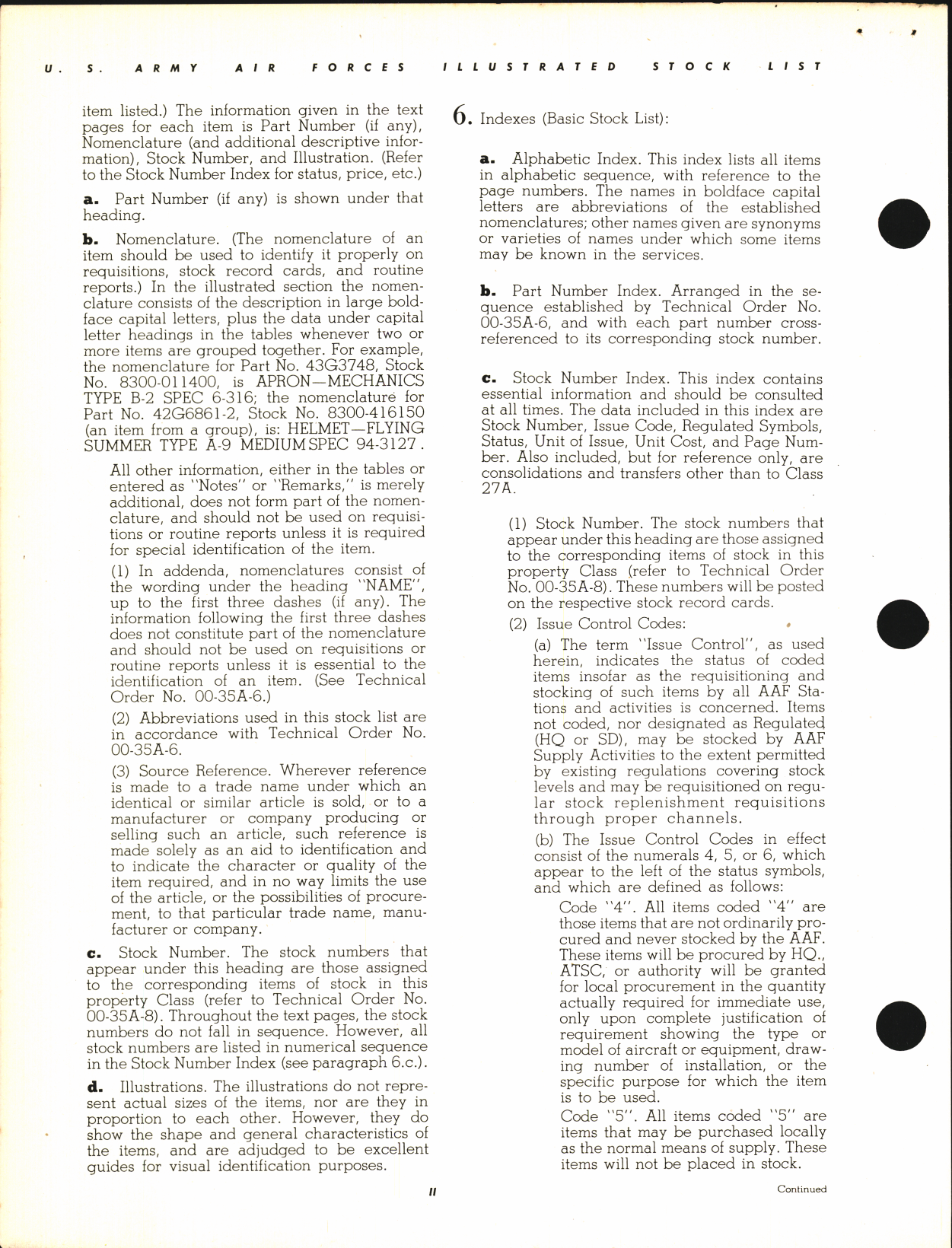 Sample page 4 from AirCorps Library document: Illustrated Stock List Clothing, Parachutes, Equipment and Supplies