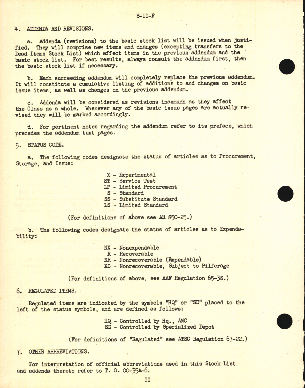 Sample page 4 from AirCorps Library document: Stock List Guided Missiles