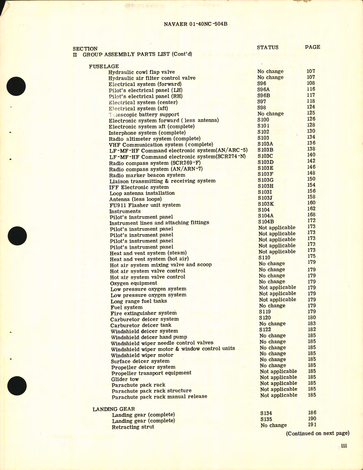 Sample page 5 from AirCorps Library document: Supplemental Parts Catalog for Navy Models R4D-5 Airplanes Modified by Curtiss-Wright