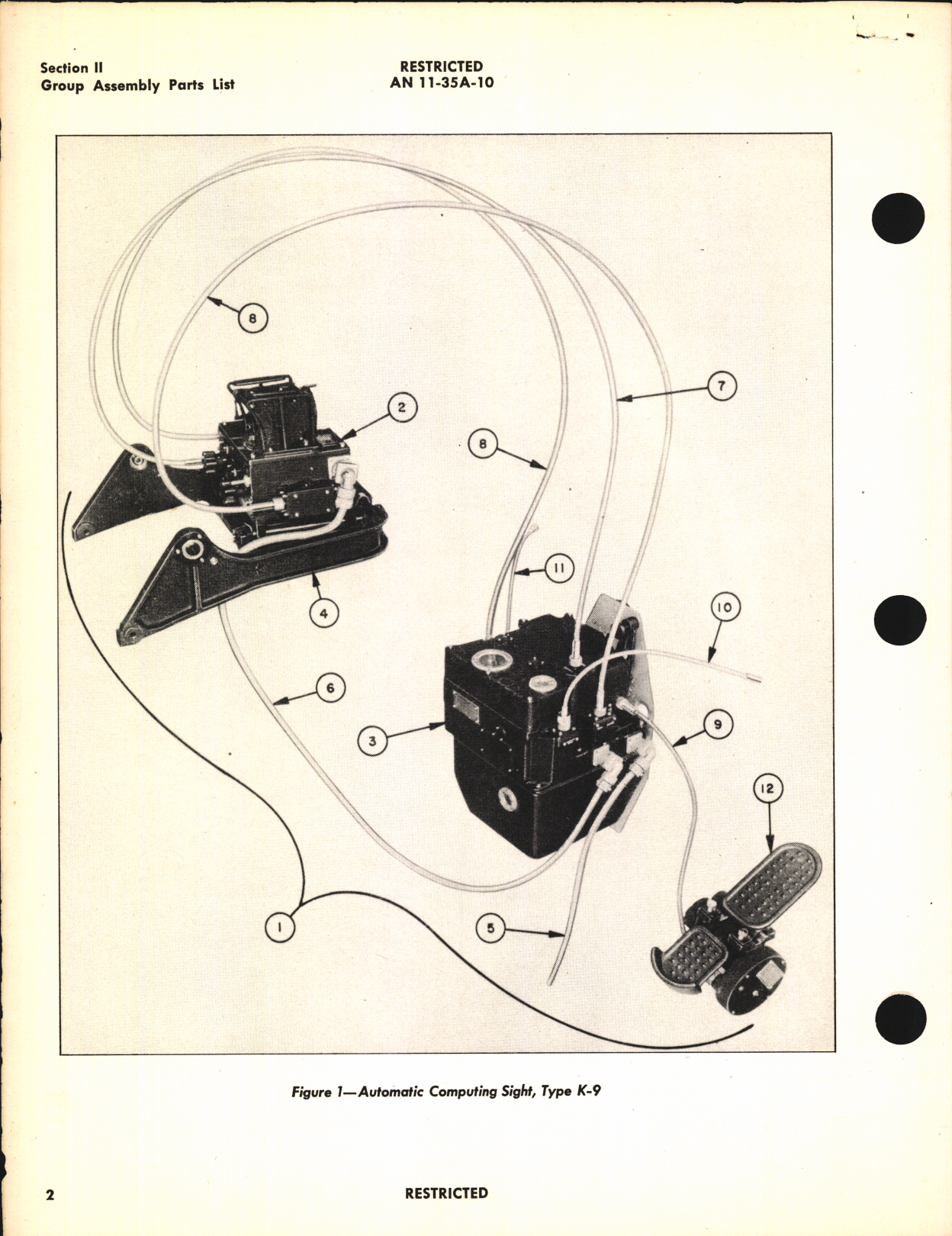 Sample page 6 from AirCorps Library document: Parts Catalog for Type K-9 Automatic Computing Sight