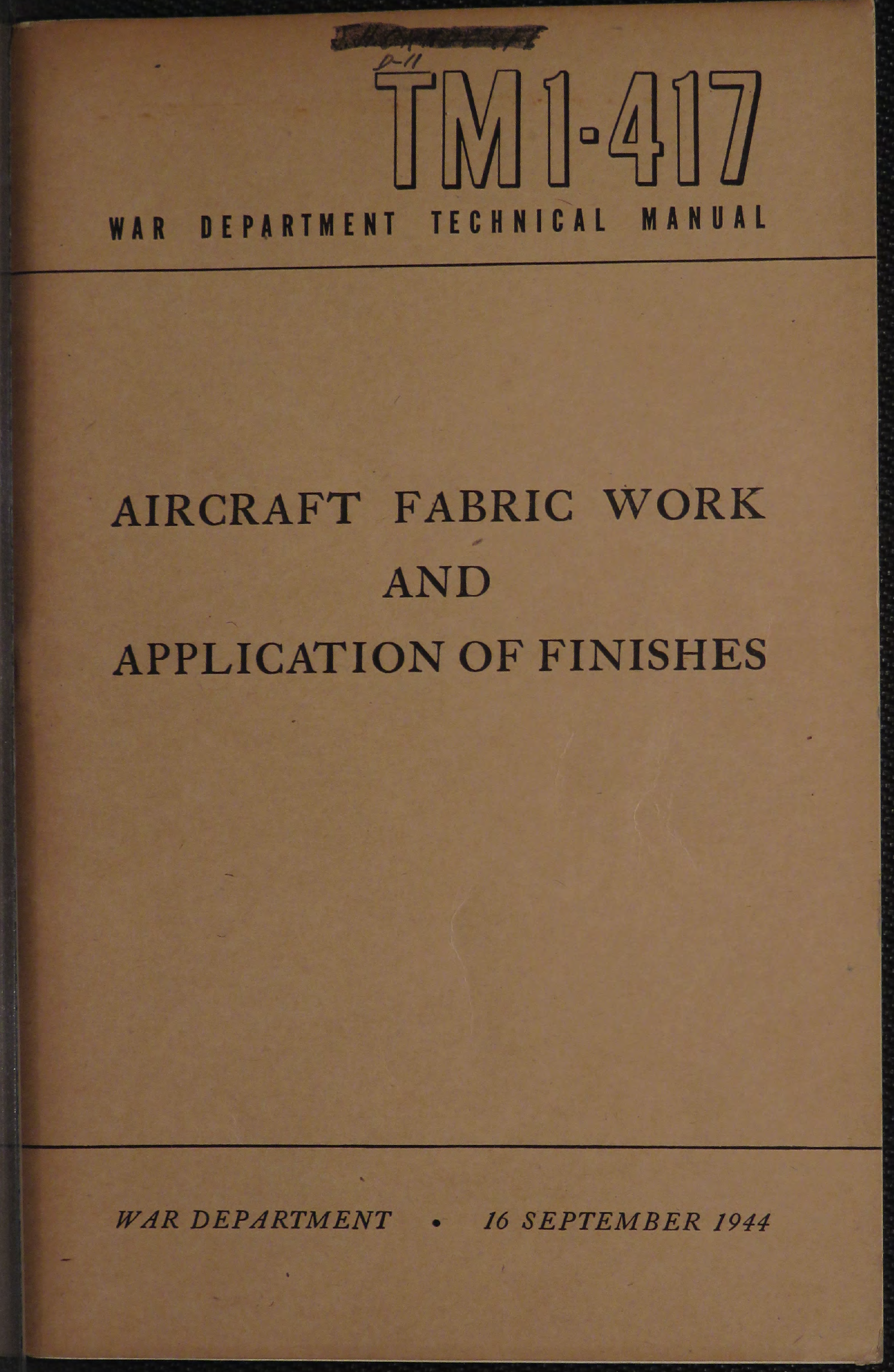 Sample page 1 from AirCorps Library document: Aircraft Fabric Work and Applications of Finishes