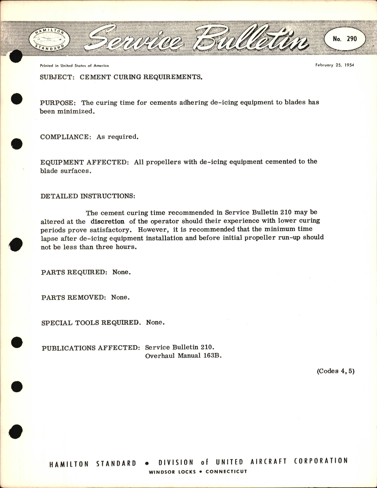 Sample page 1 from AirCorps Library document: Cement Curing Requirements