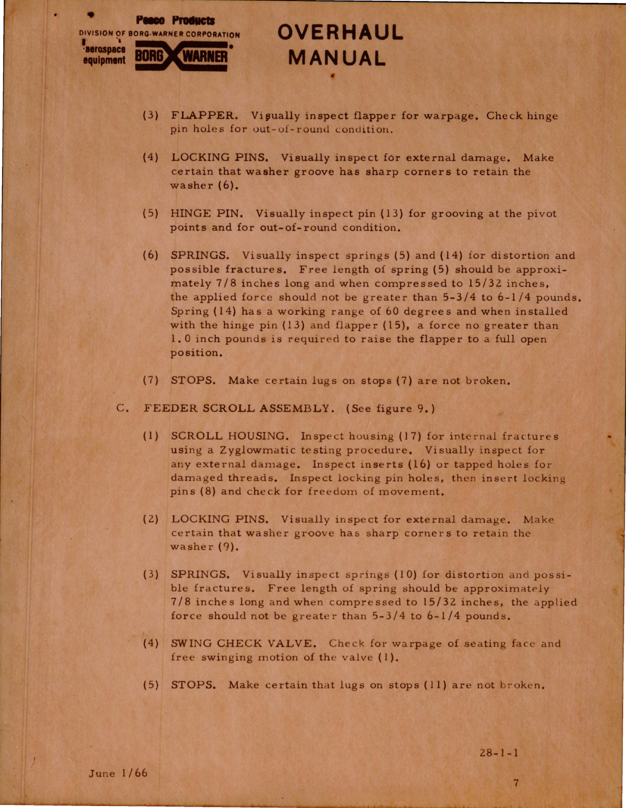 Sample page 7 from AirCorps Library document: Overhaul Manual and Testing Instructions for Motor and Impeller and Scroll Assemblies 