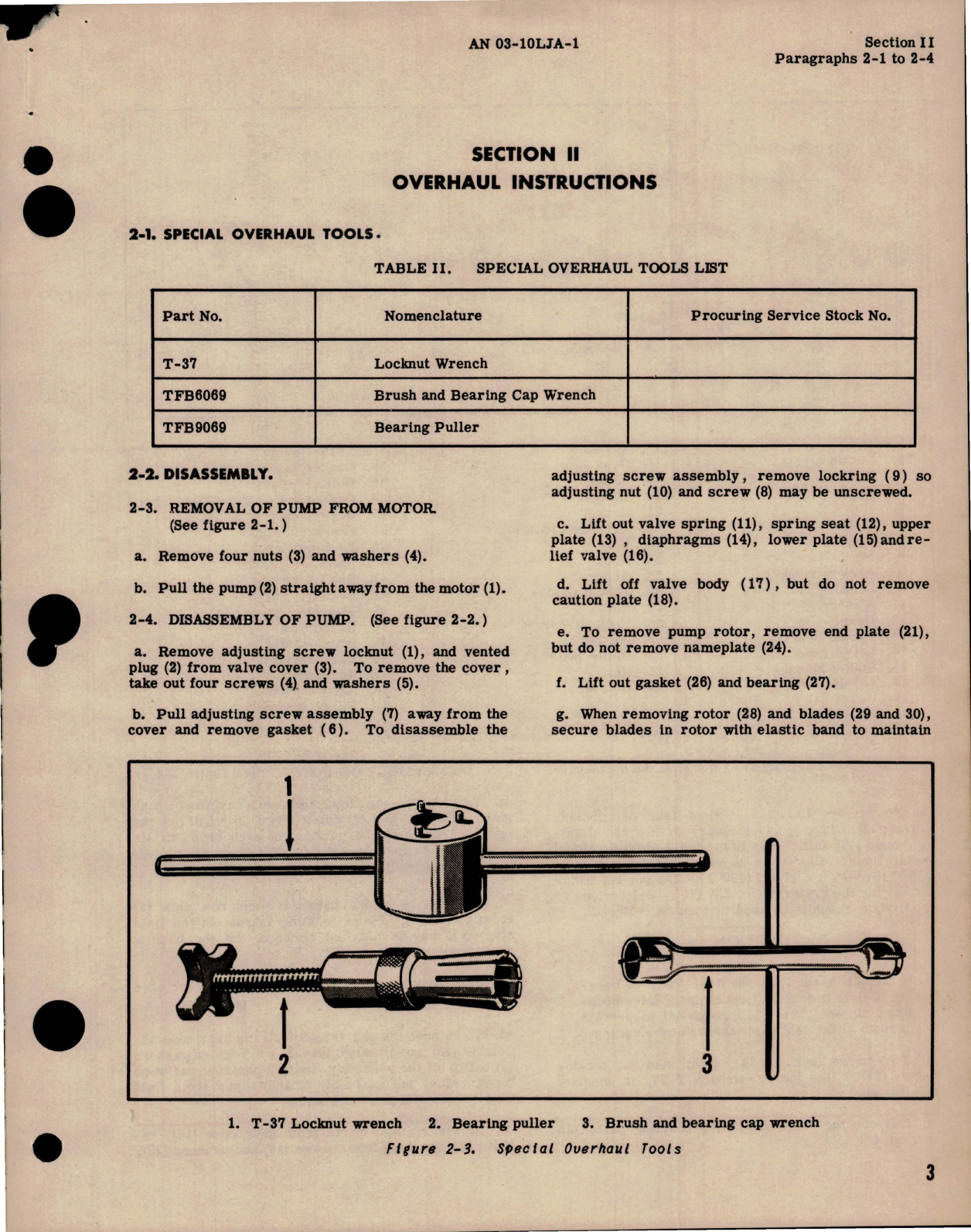 Sample page 7 from AirCorps Library document: Overhaul Instructions for Electric Motor Driven Water Injection Pumps - Series 7900