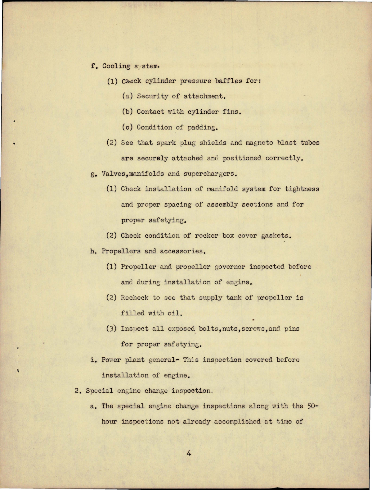 Sample page 5 from AirCorps Library document: Project Guide for Power Plant Installation and Operation for Engine Change Inspection on R-2600-9 Engine and Accessories 