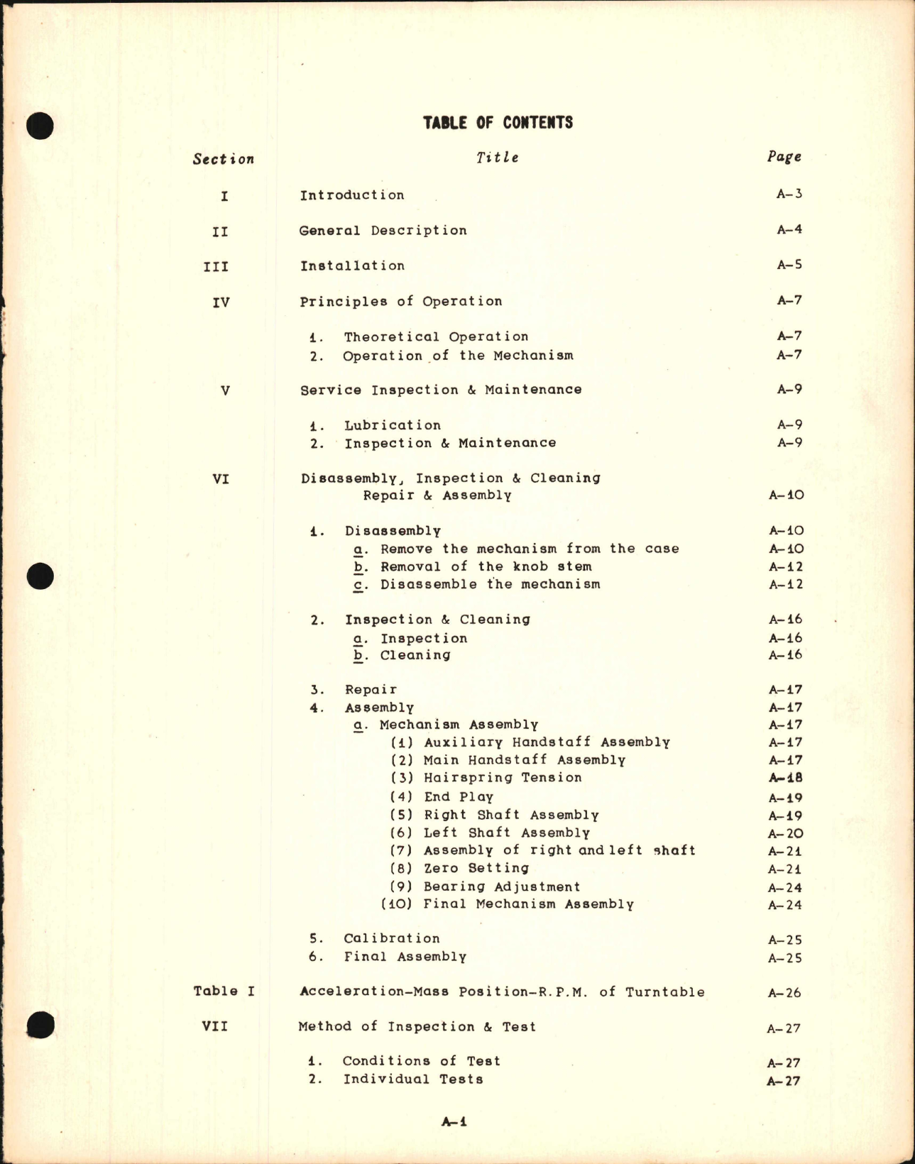 Sample page 5 from AirCorps Library document: Kollsman Instrument Maintenance Manual