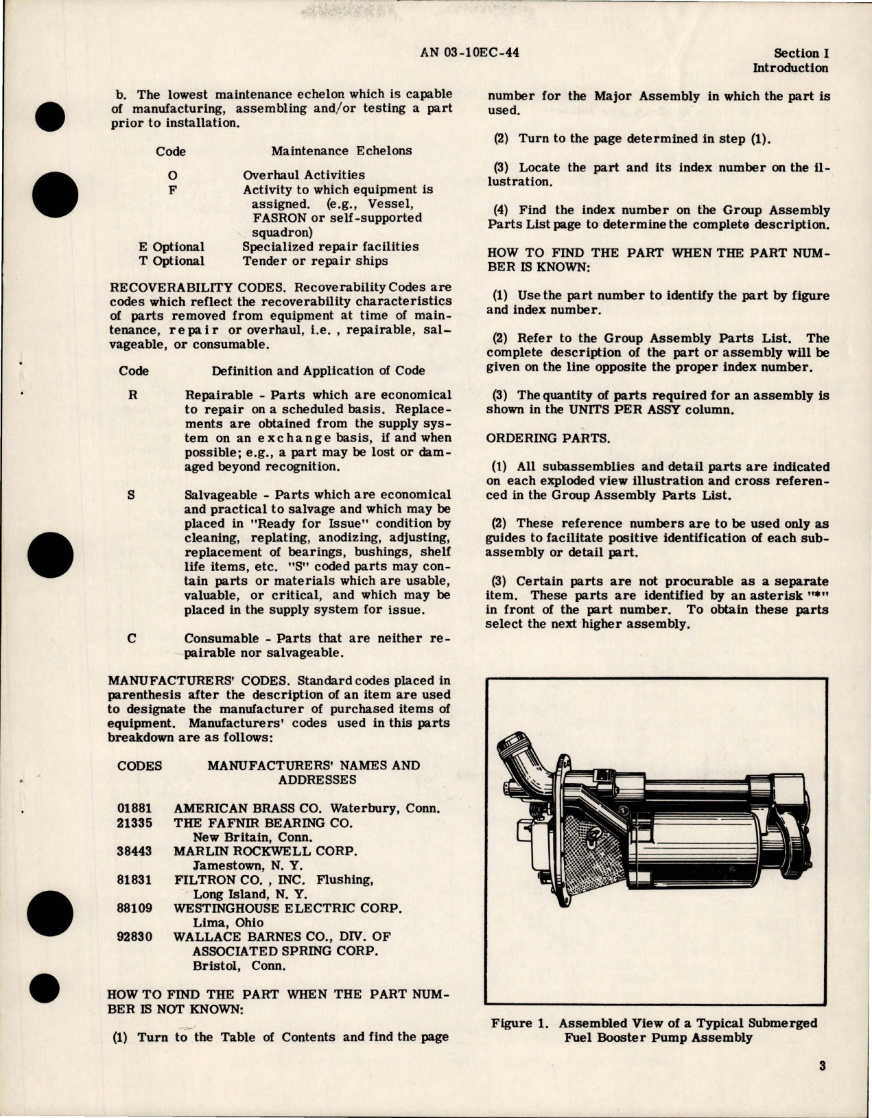Sample page 5 from AirCorps Library document: Illustrated Parts Breakdown for Double Ended Submerged Fuel Booster Pump