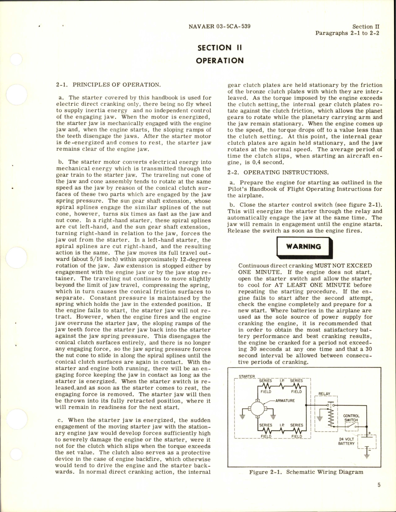 Sample page 9 from AirCorps Library document: Operation and Service Instructions for Aircraft Engine Starter - Model JH 6 Series