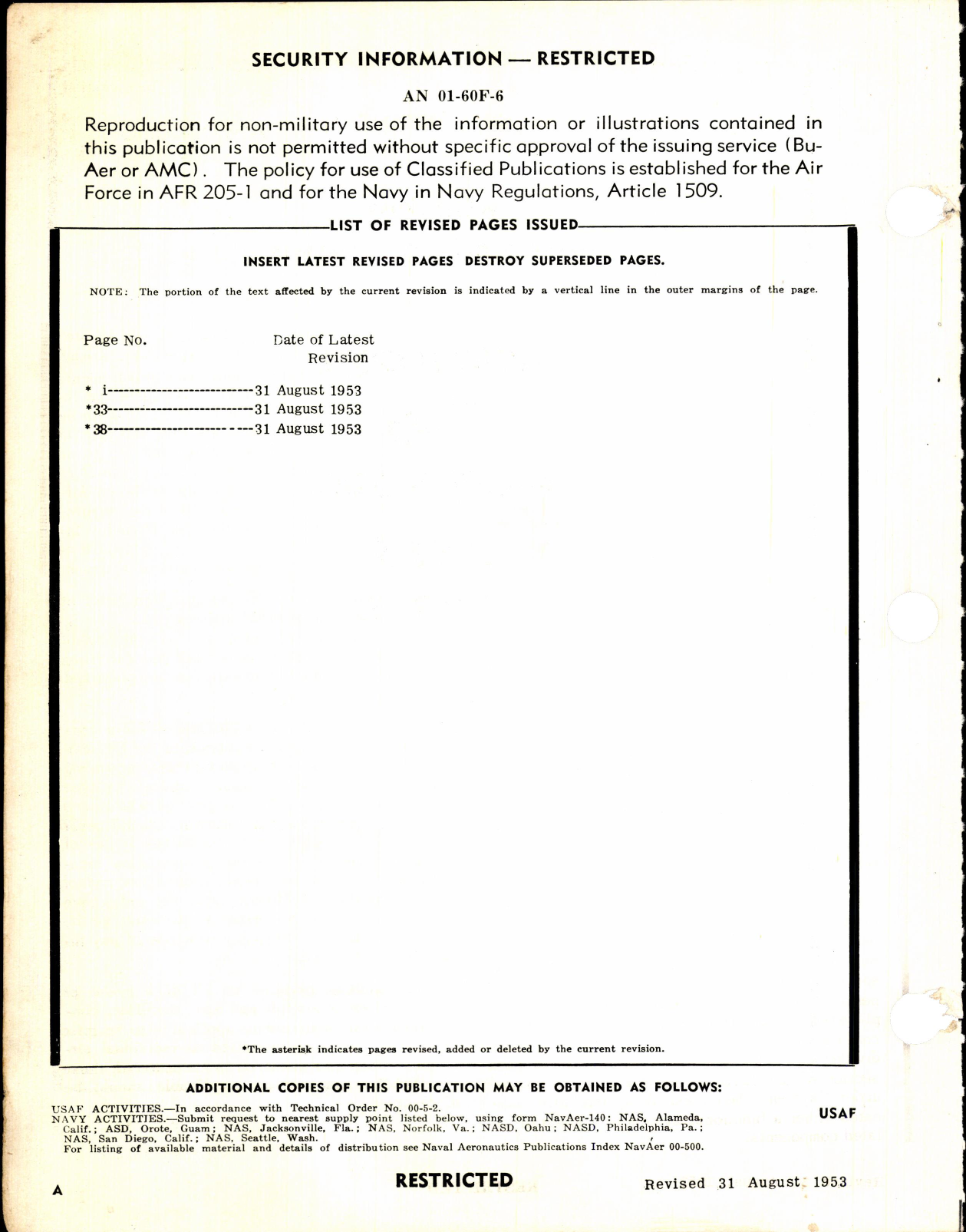 Sample page 2 from AirCorps Library document: Inspection Requirements for T-6