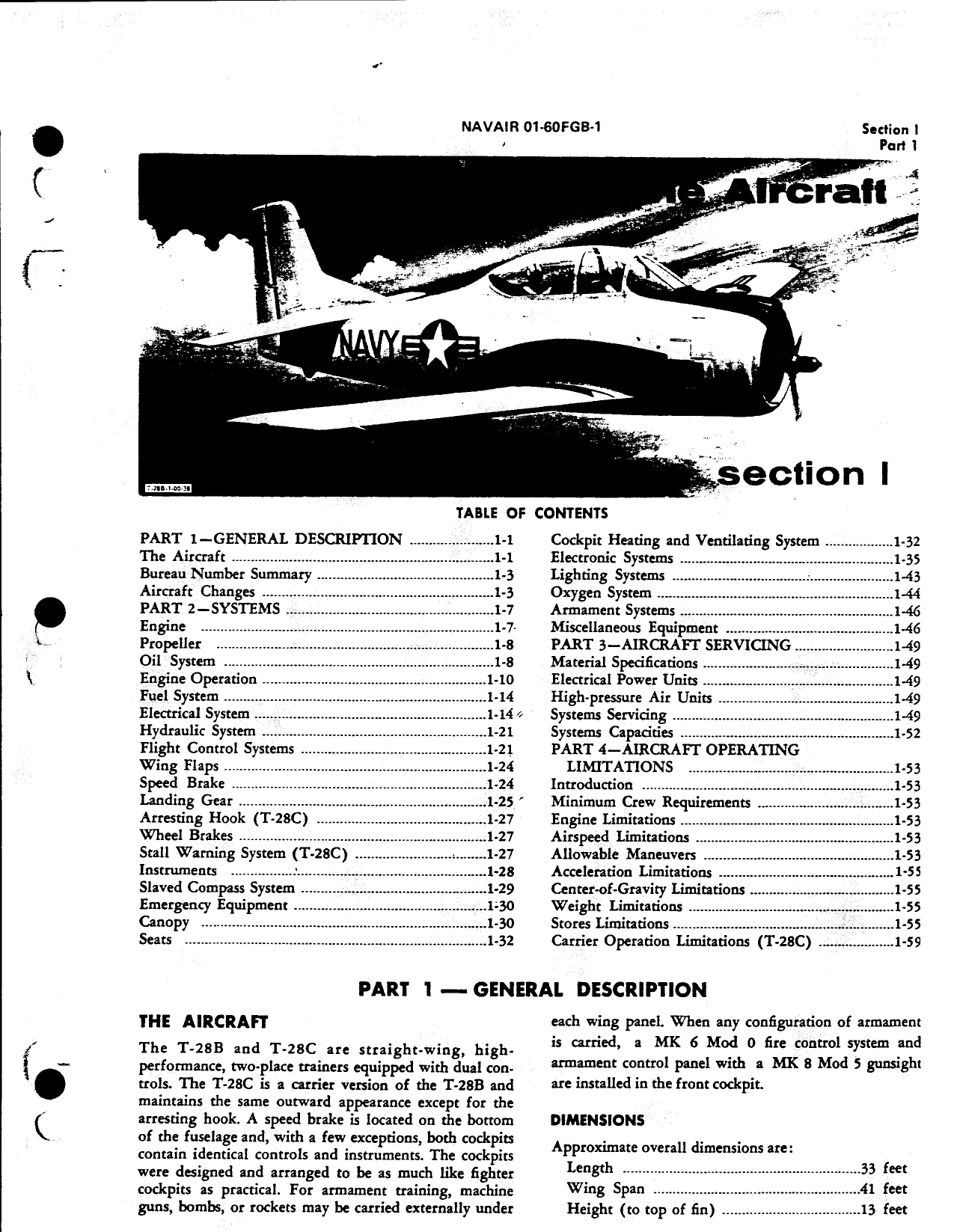 Sample page 2 from AirCorps Library document: Natops Flight Manual - T-28B T-28C