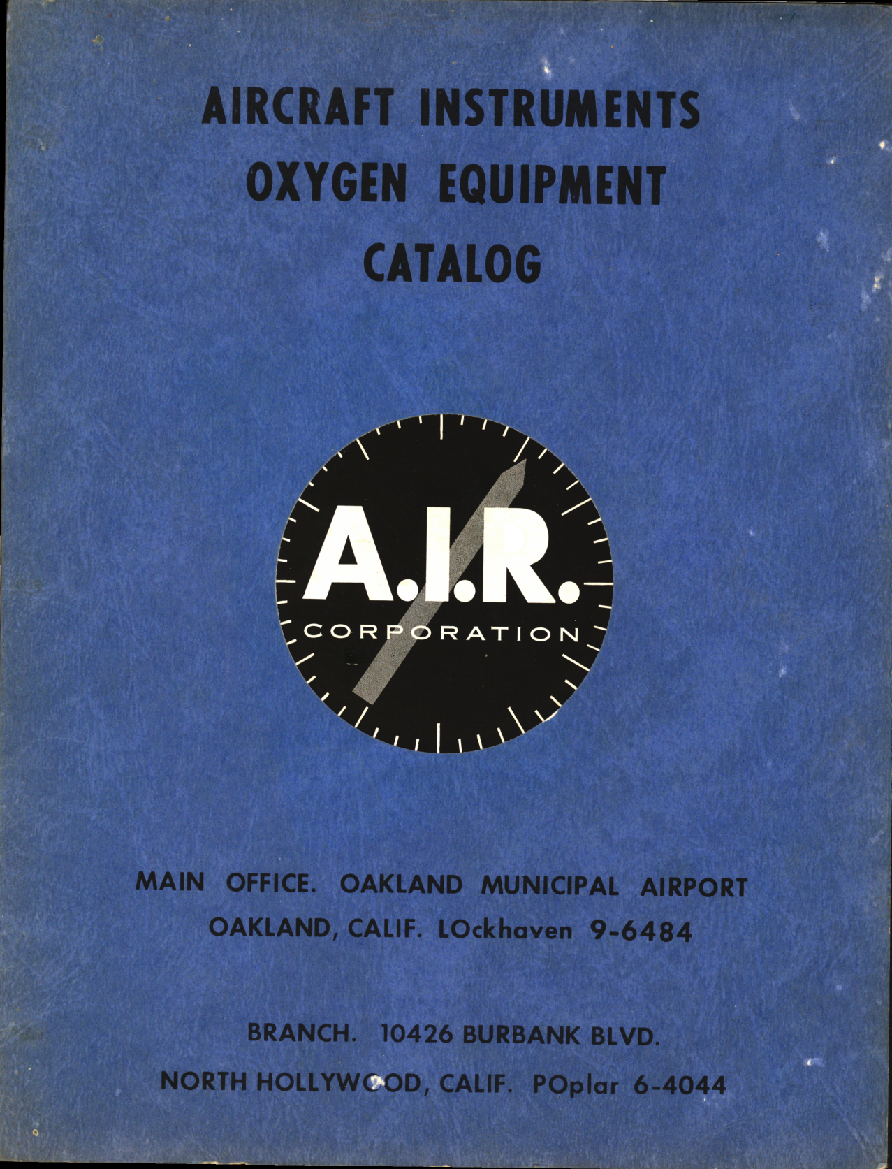 Sample page 1 from AirCorps Library document: Aircraft Instruments Oxygen Equipment Catalog