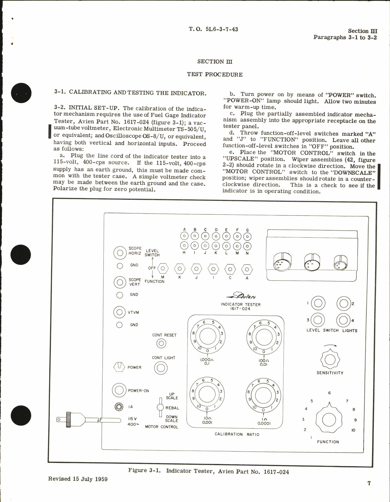 Sample page 7 from AirCorps Library document: Overhaul Instructions for Capacitor-Type Fuel Quantity Gage Indicators (Sensitive Type)