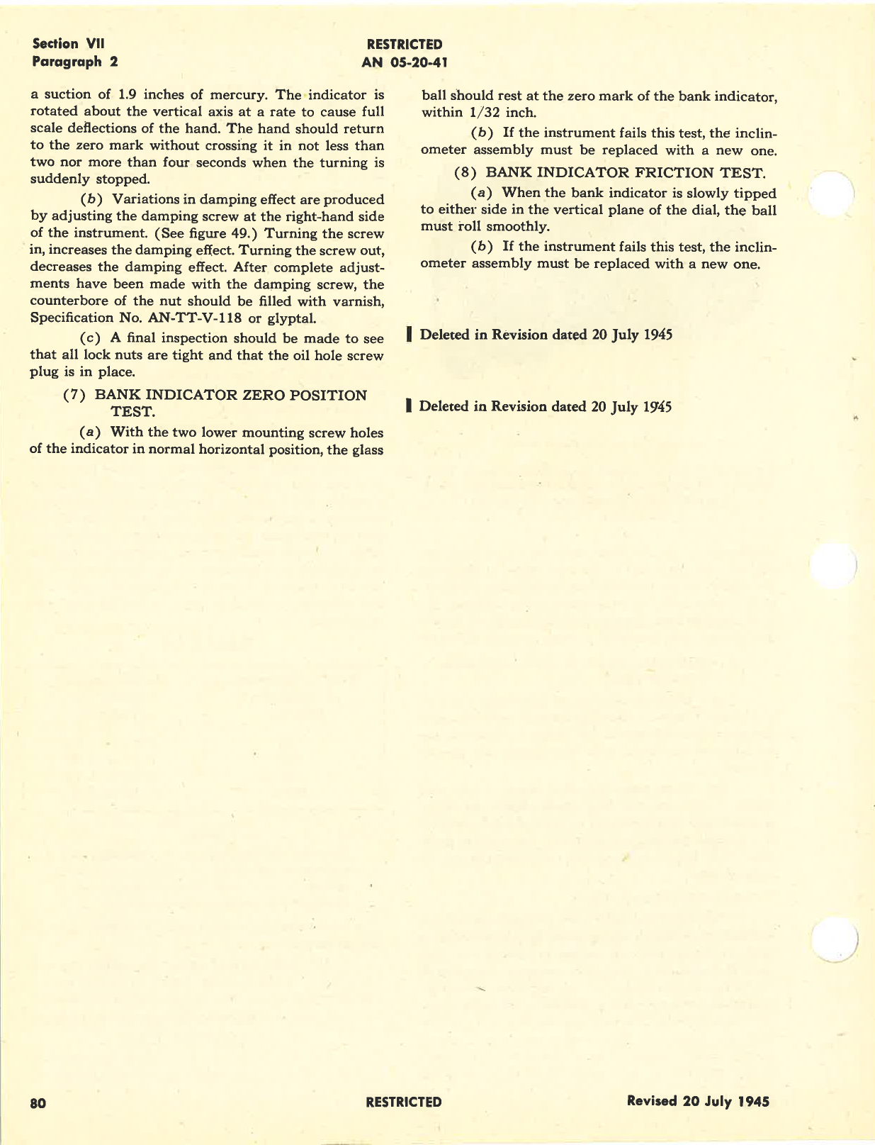 Sample page 8 from AirCorps Library document: Operation, Service, & Overhaul Instructions with Parts Catalog for Turn and Bank Indicators